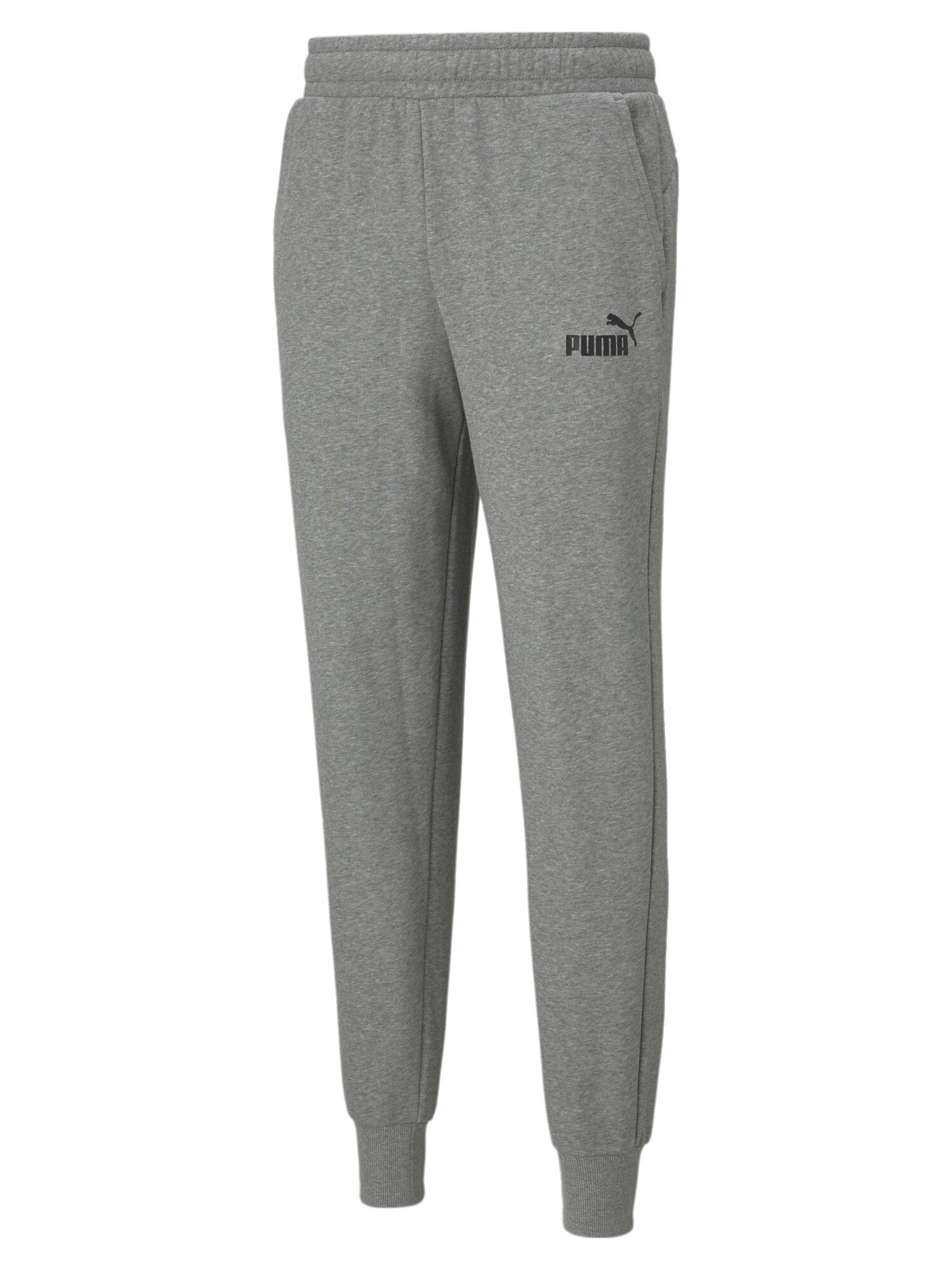 PUMA Sportske hlače  siva melange / crna