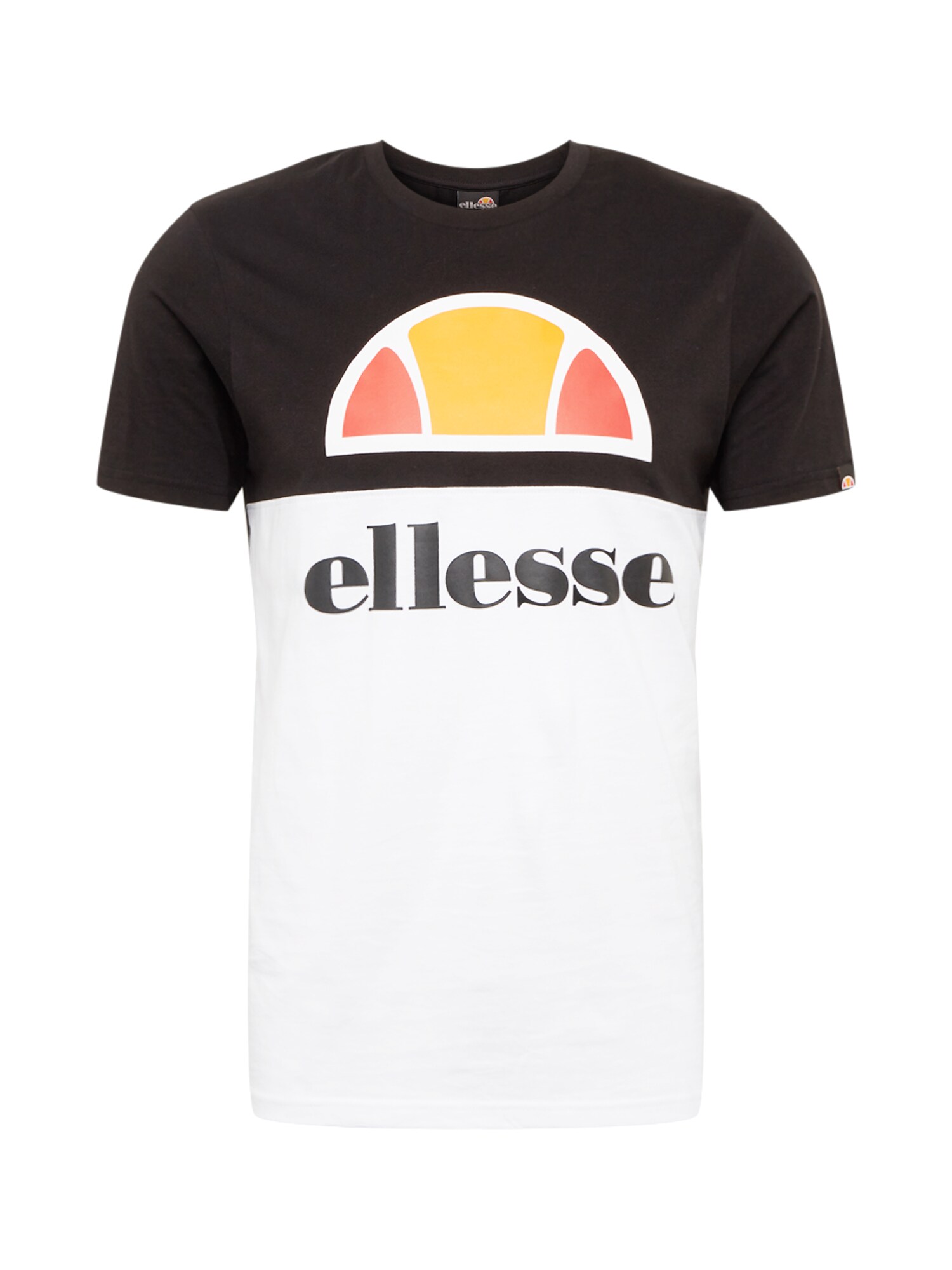 ELLESSE Marškinėliai 'ARBATAX'  balta / juoda / raudona / oranžinė