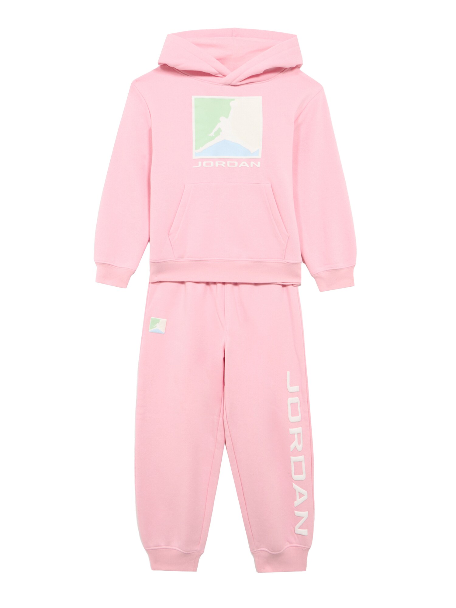 Jordan Trening ESS  albastru deschis / verde deschis / roz / alb