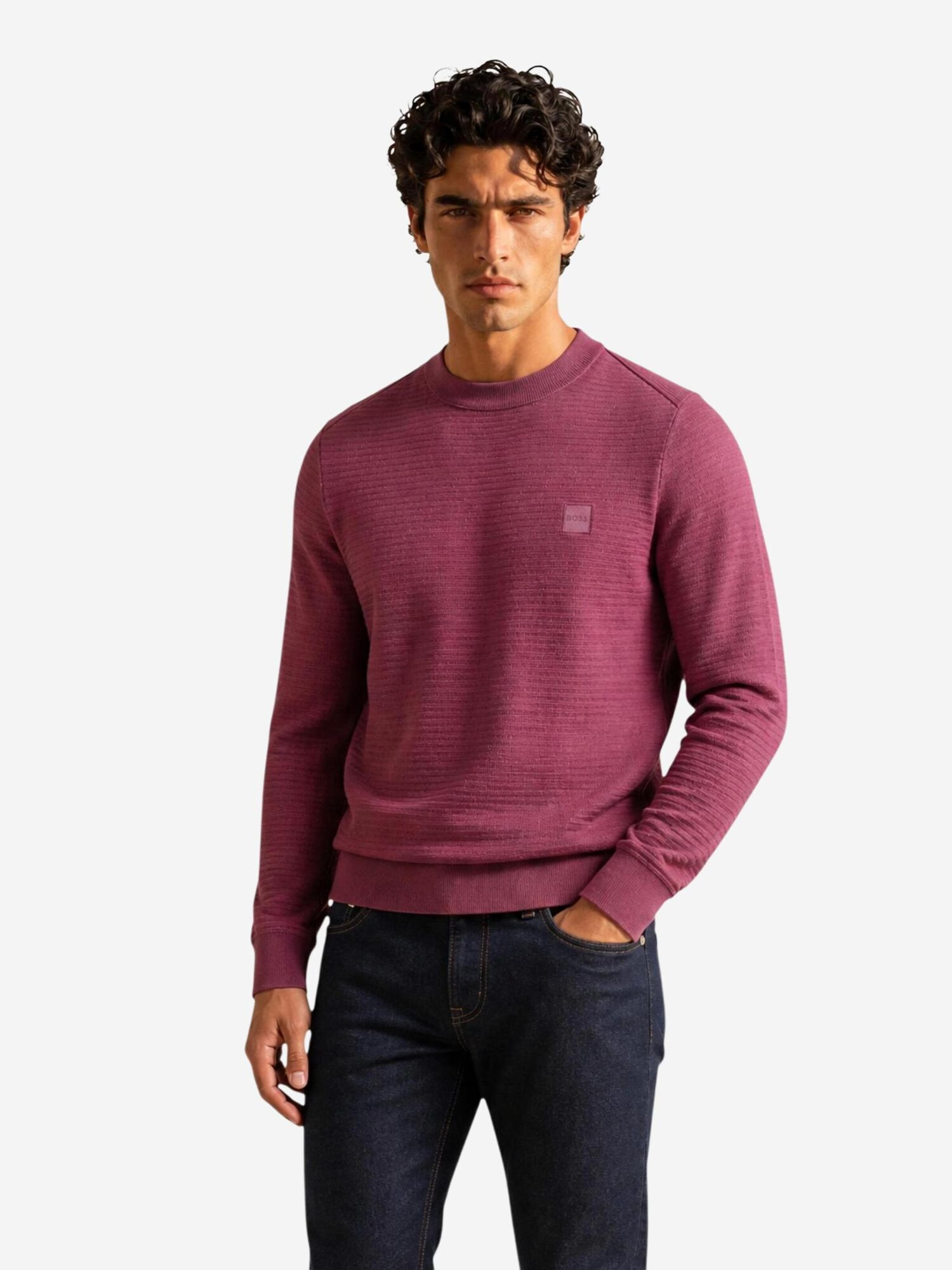 BOSS Jersey 'Anion_S 10265864 01 50527584'  azul violaceo – imagen 2