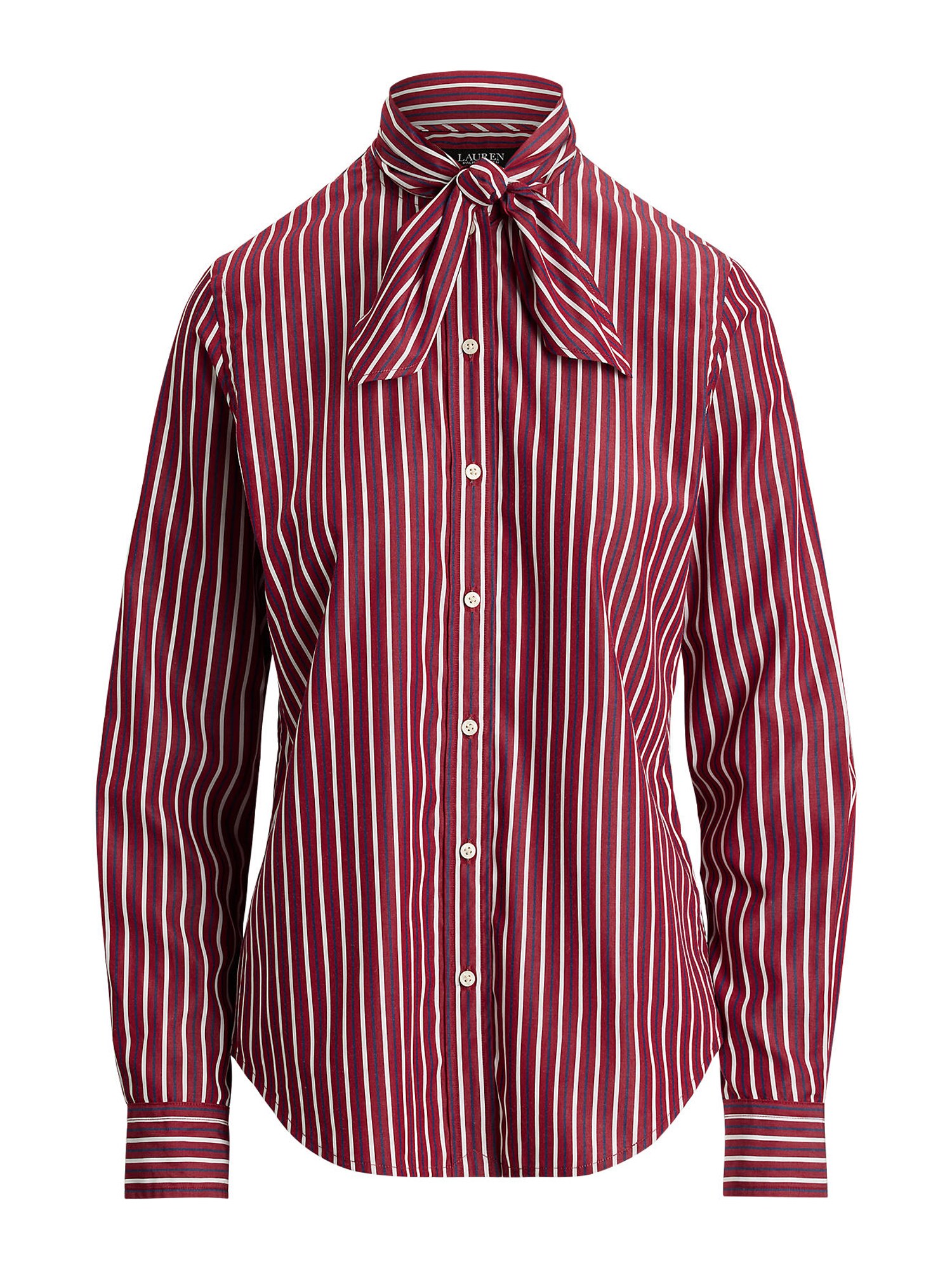 Lauren Ralph Lauren Bluză  bleumarin / roșu burgundy / alb