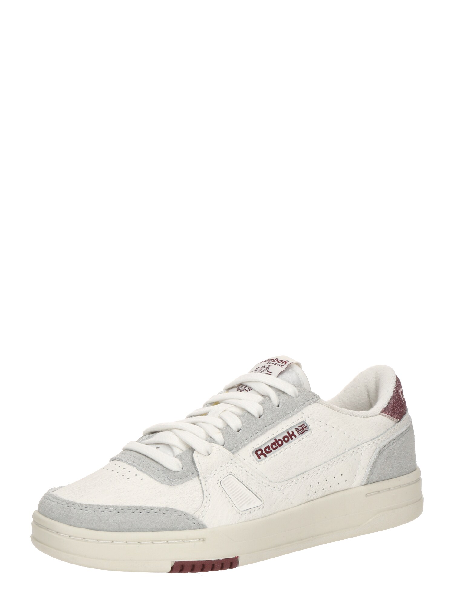Reebok Sneaker low COURT  gri / roșu vin / alb murdar