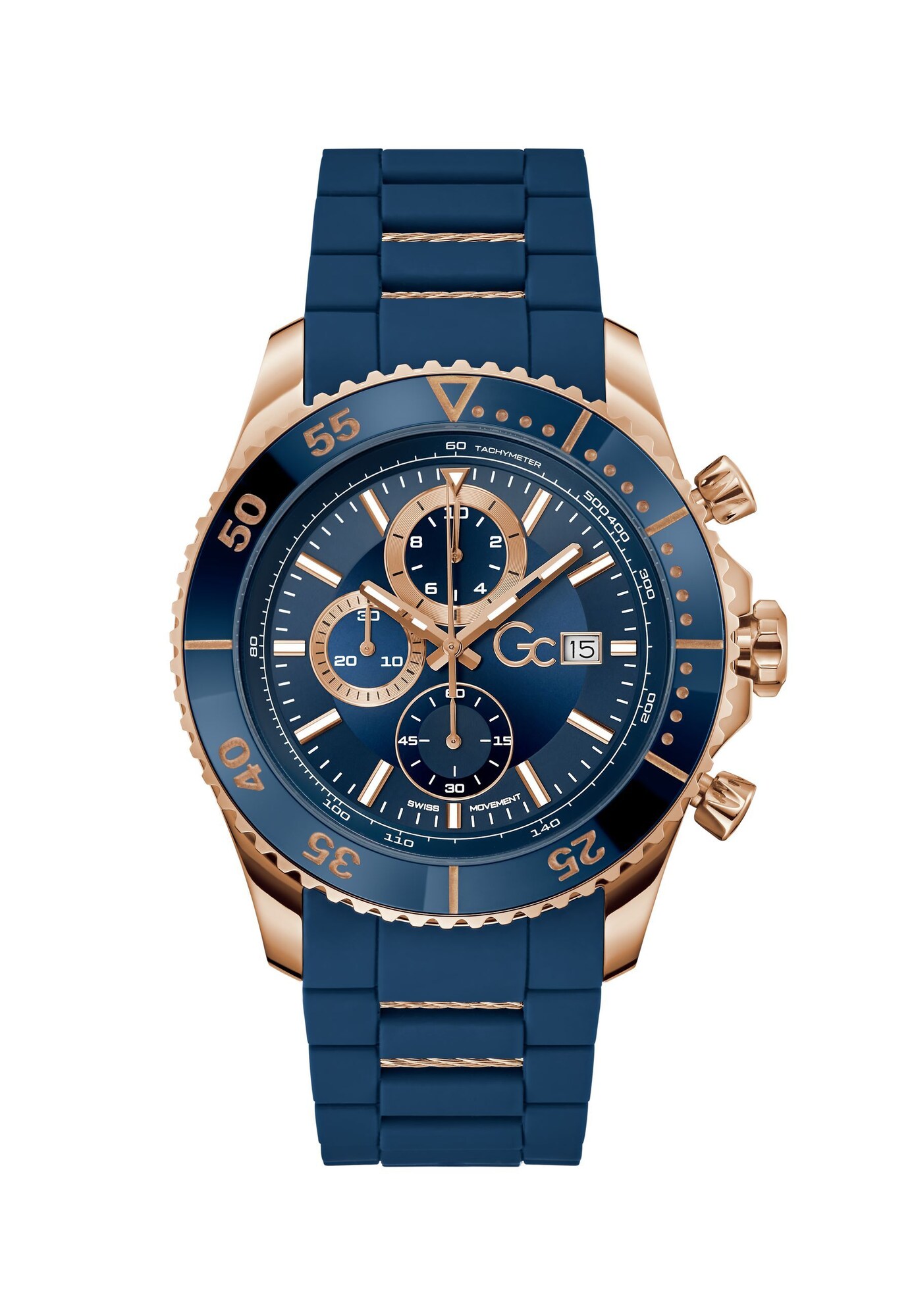 Gc Analoog Horloge 'Gc SpeedRacer' Blauw / Goud