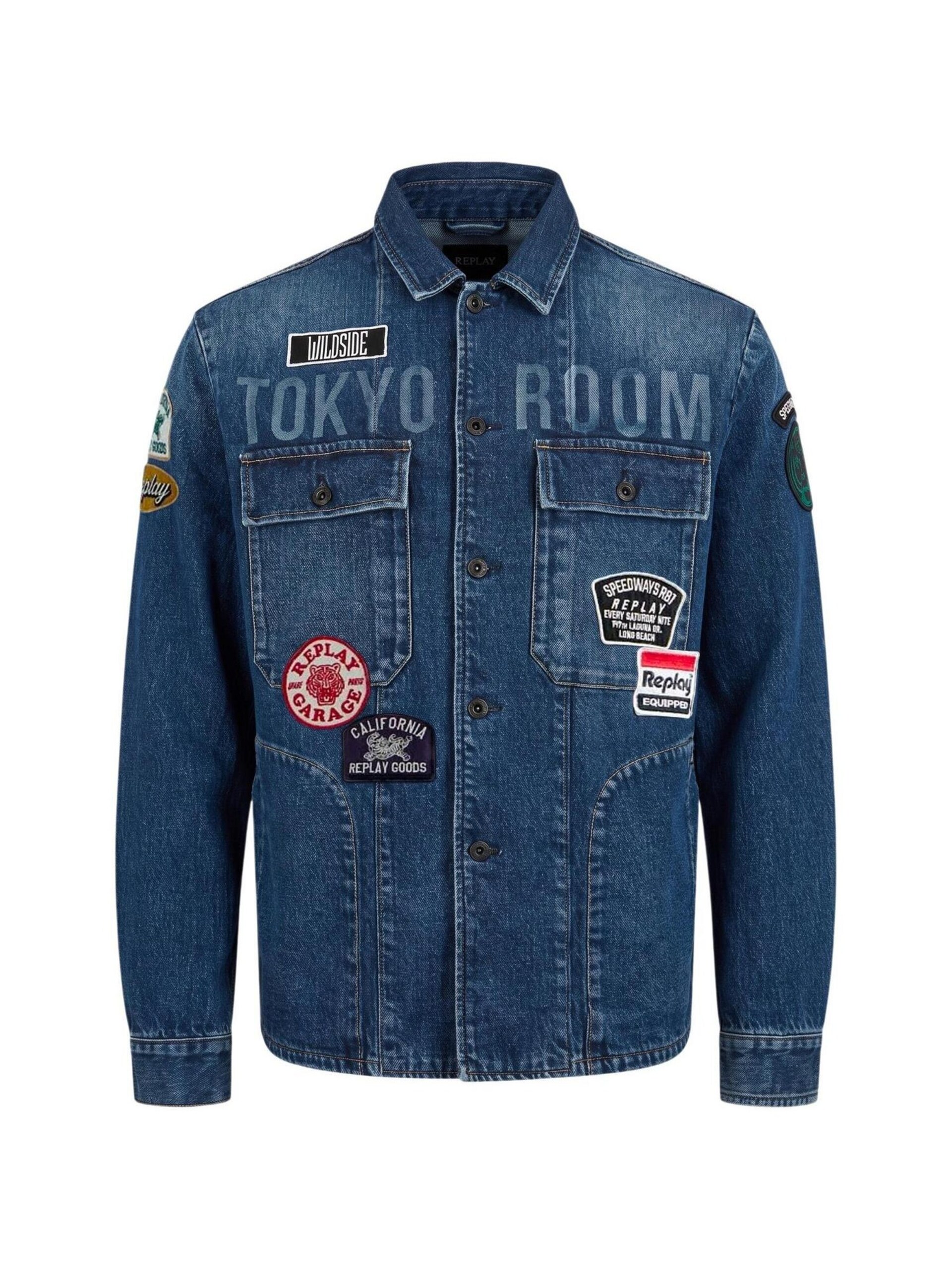 REPLAY Övergångsrock '11 OZ COMFORT BLUE DENIM M13MD .0PL.795 22F' herr