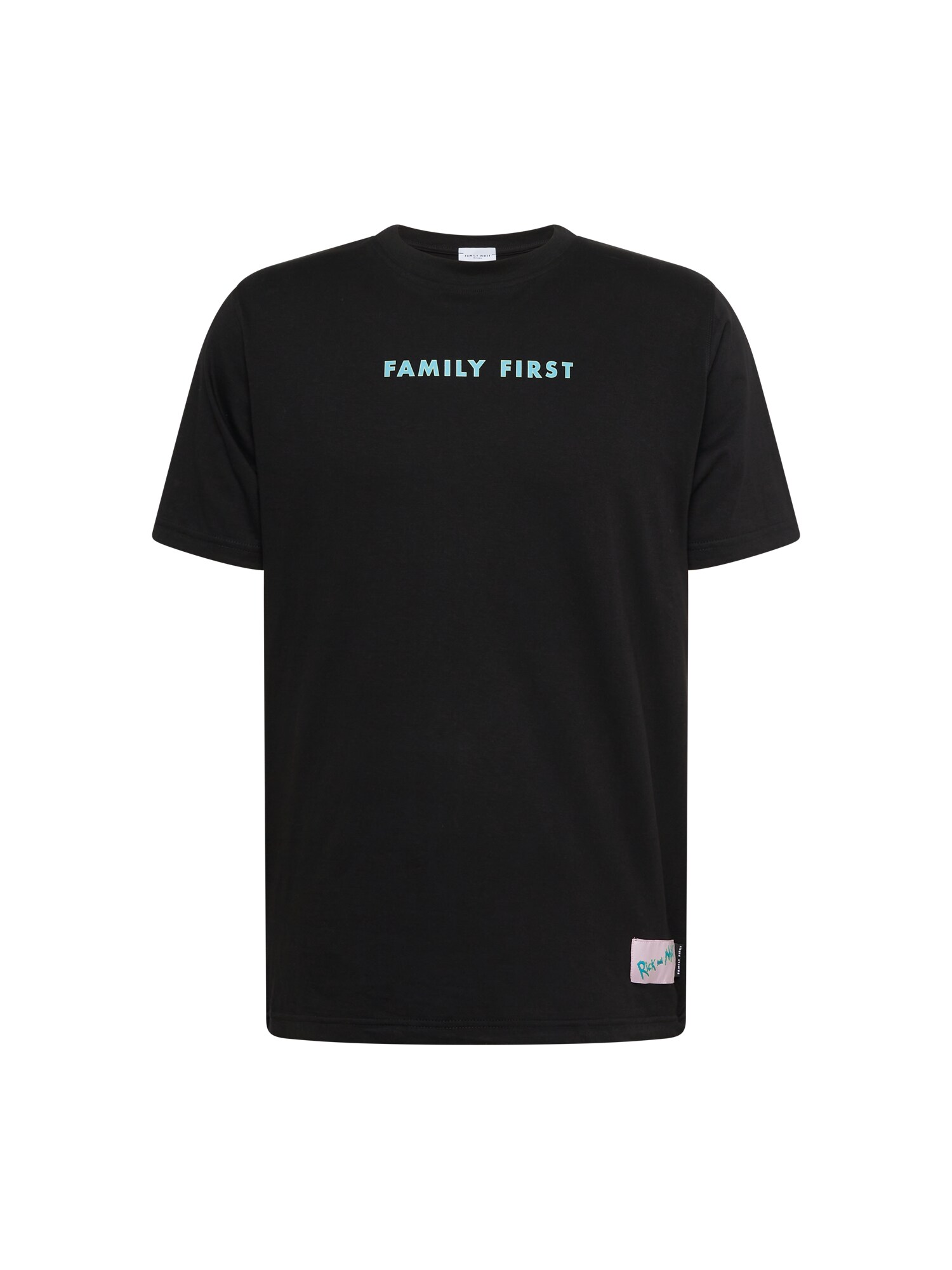 Family First Camisa 'RICK FANTASY'  turquesa / amarelo / cor-de-rosa / preto