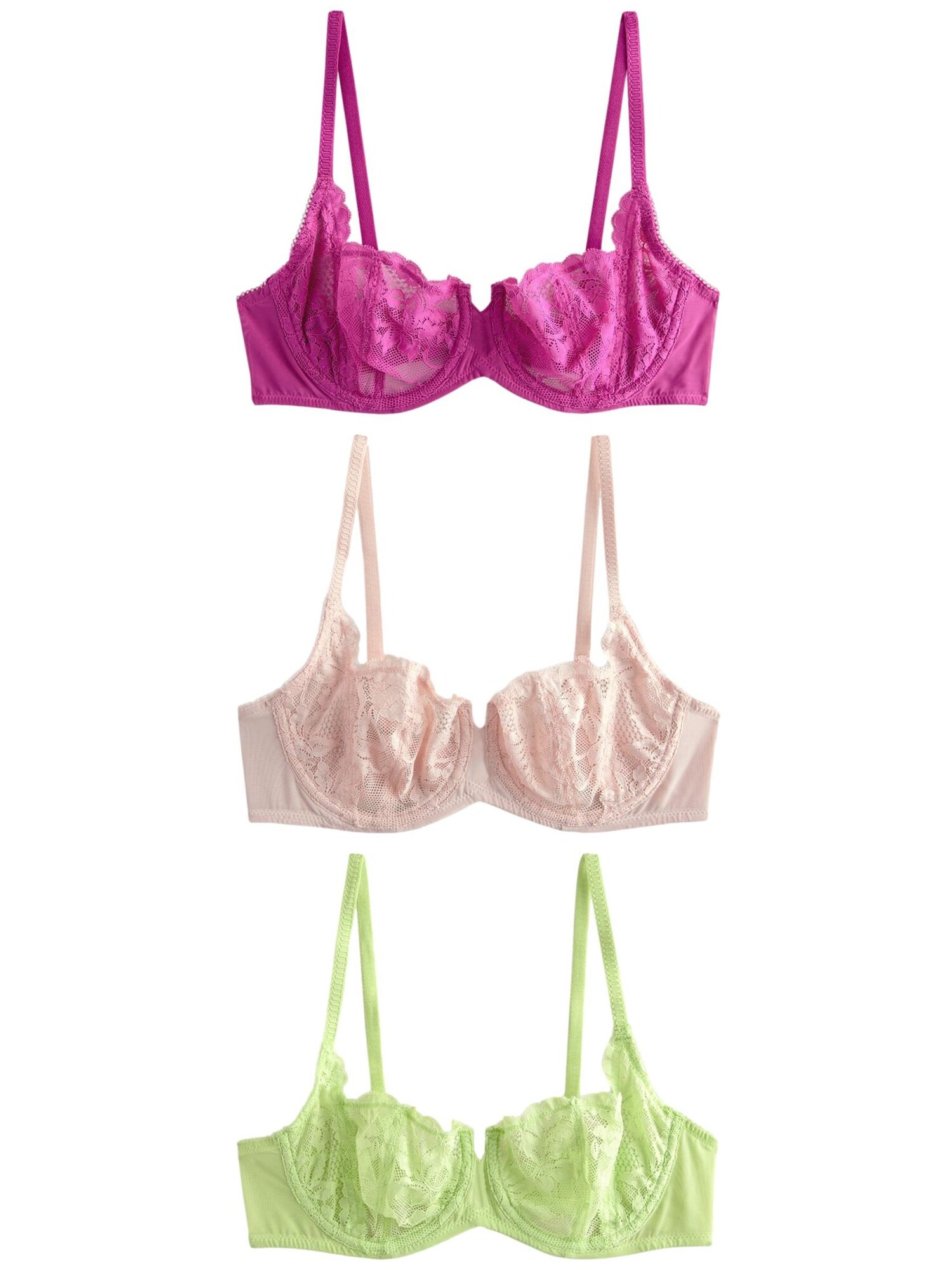 Next Sutien  galben / lila / roz