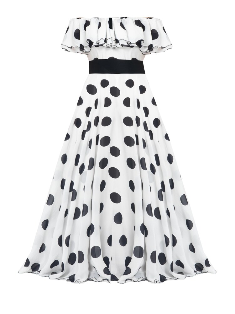 MATSOUR’I Cocktailkleid 'Scarlett Midi' Damen Größe 38 weiß Winterkleid