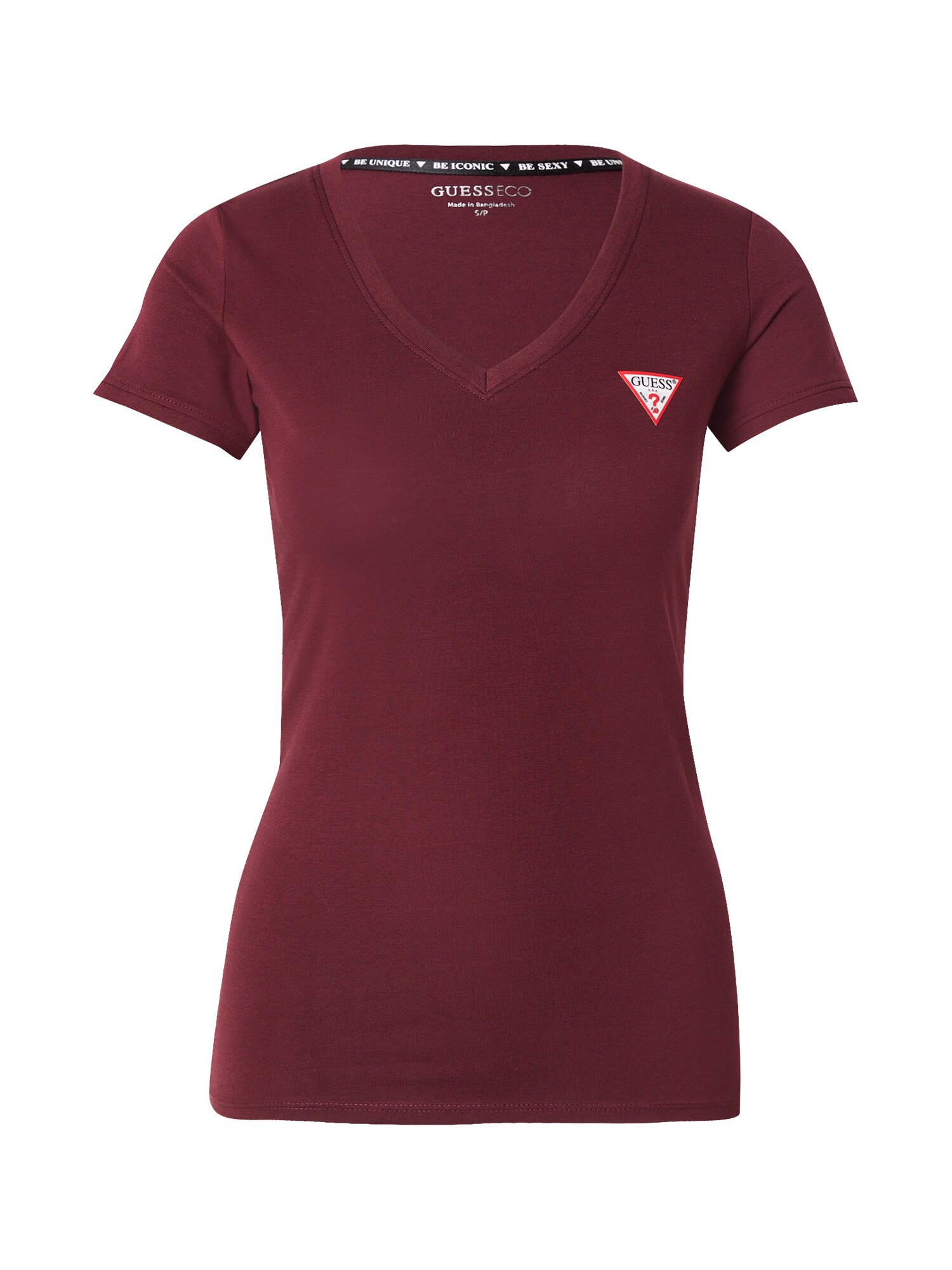 GUESS Tricou  roșu bordeaux