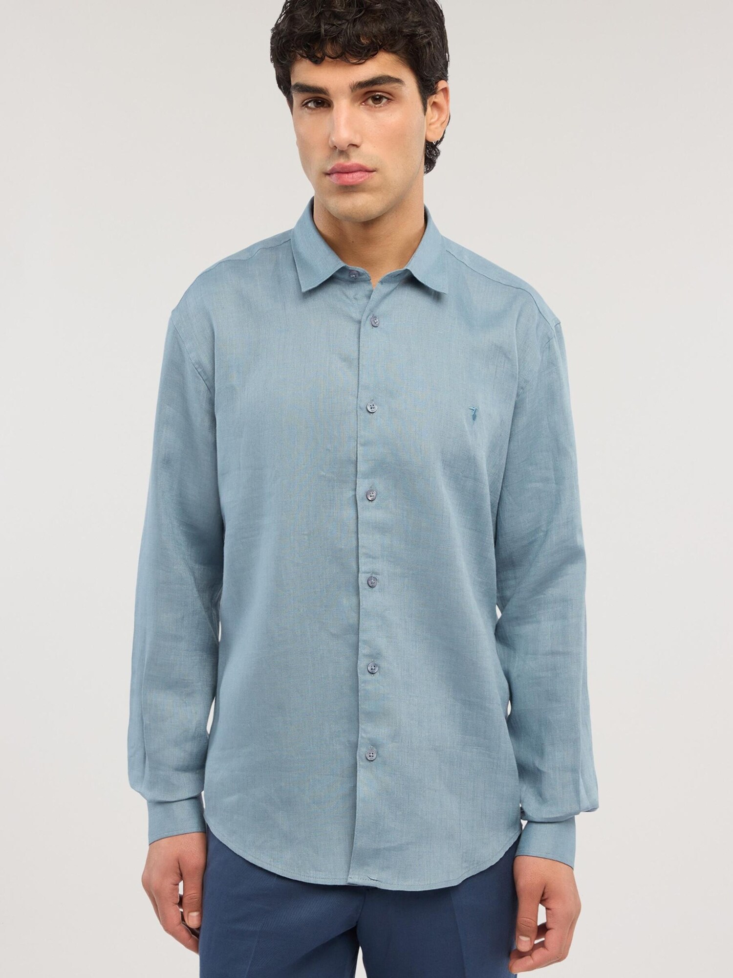 Trussardi Camisa azul – imagen 2