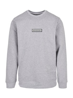 F4NT4STIC Sweatshirt ‘SIlvester Party Happy People Only’ Grijs / Grijs gemêleerd