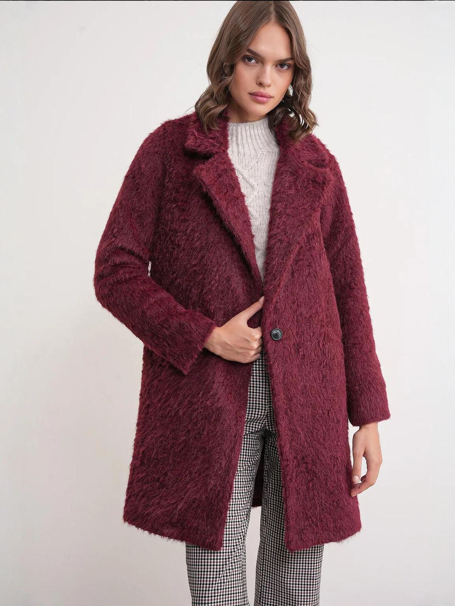 MixRay Cappotto di mezza stagione  borgogna