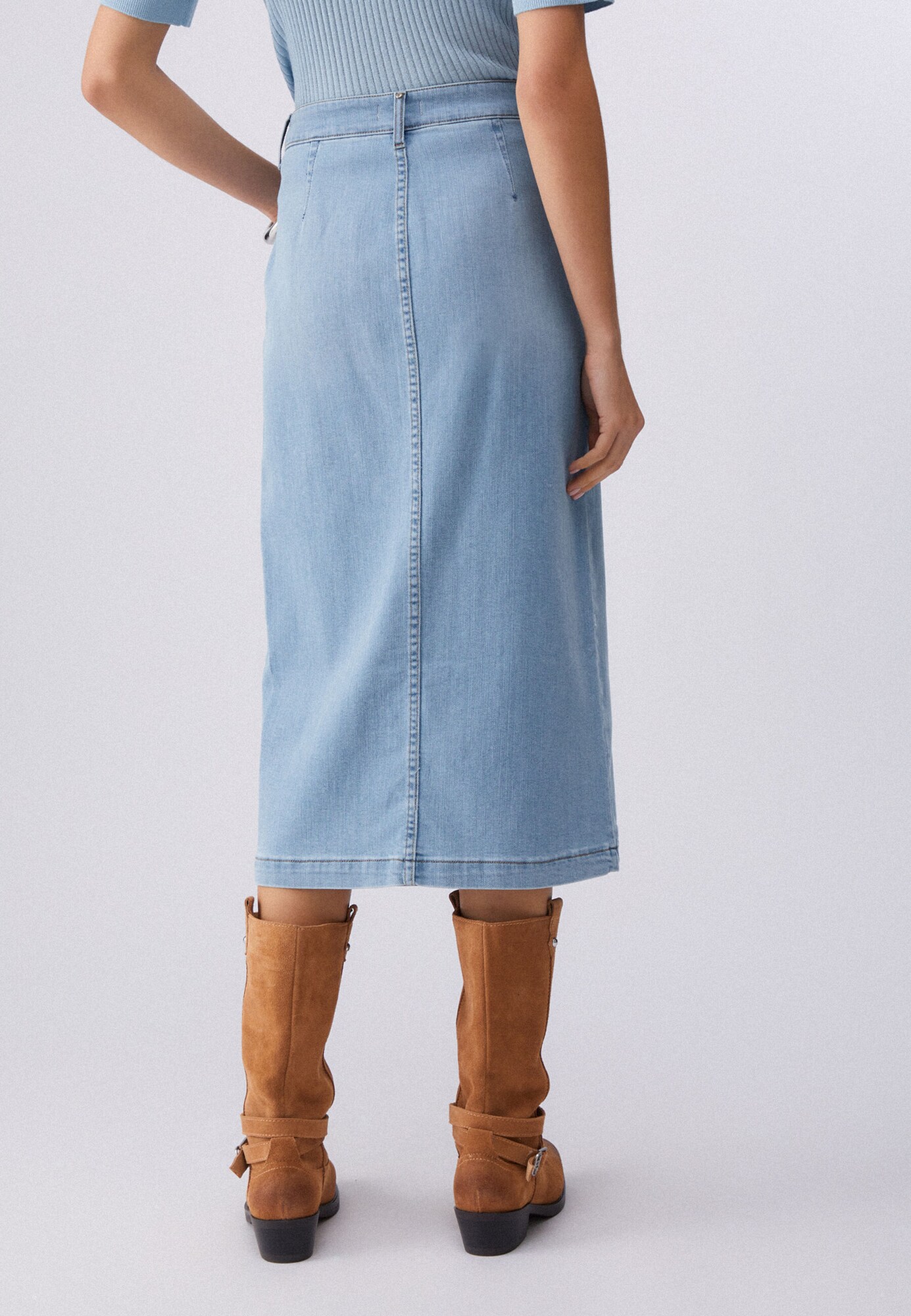 Liu Jo Falda  azul denim – imagen 4