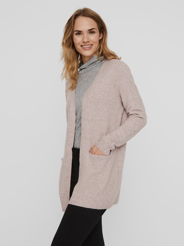 Vero Moda Doffy offene Strickjacke mit langen Ärmeln