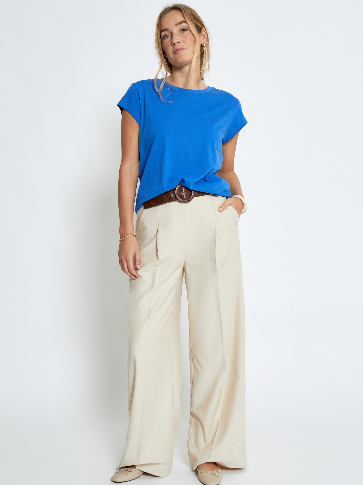 Peppercorn Tricou Trishia  albastru regal