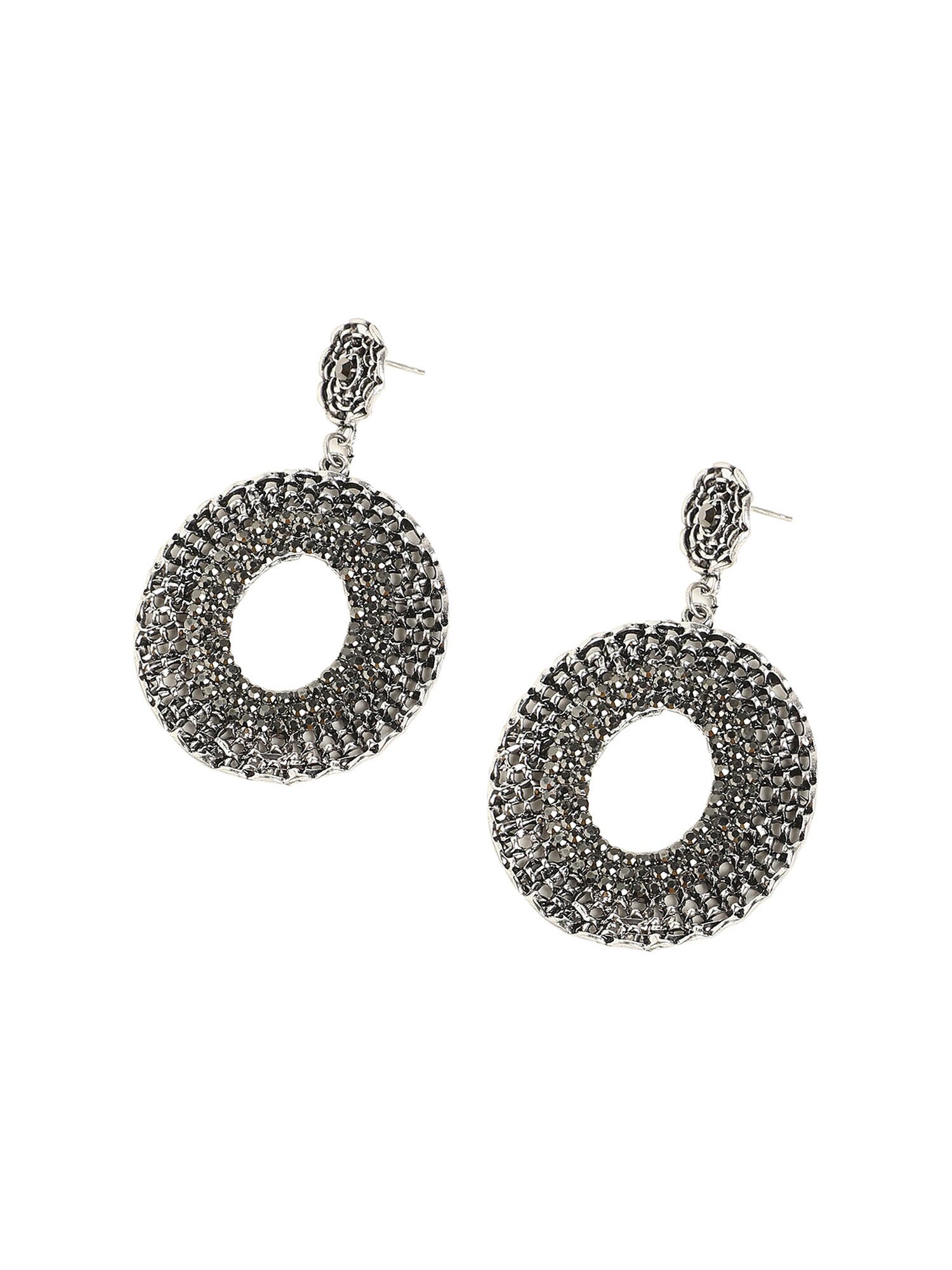 SOHI Cercei Chitro  argintiu