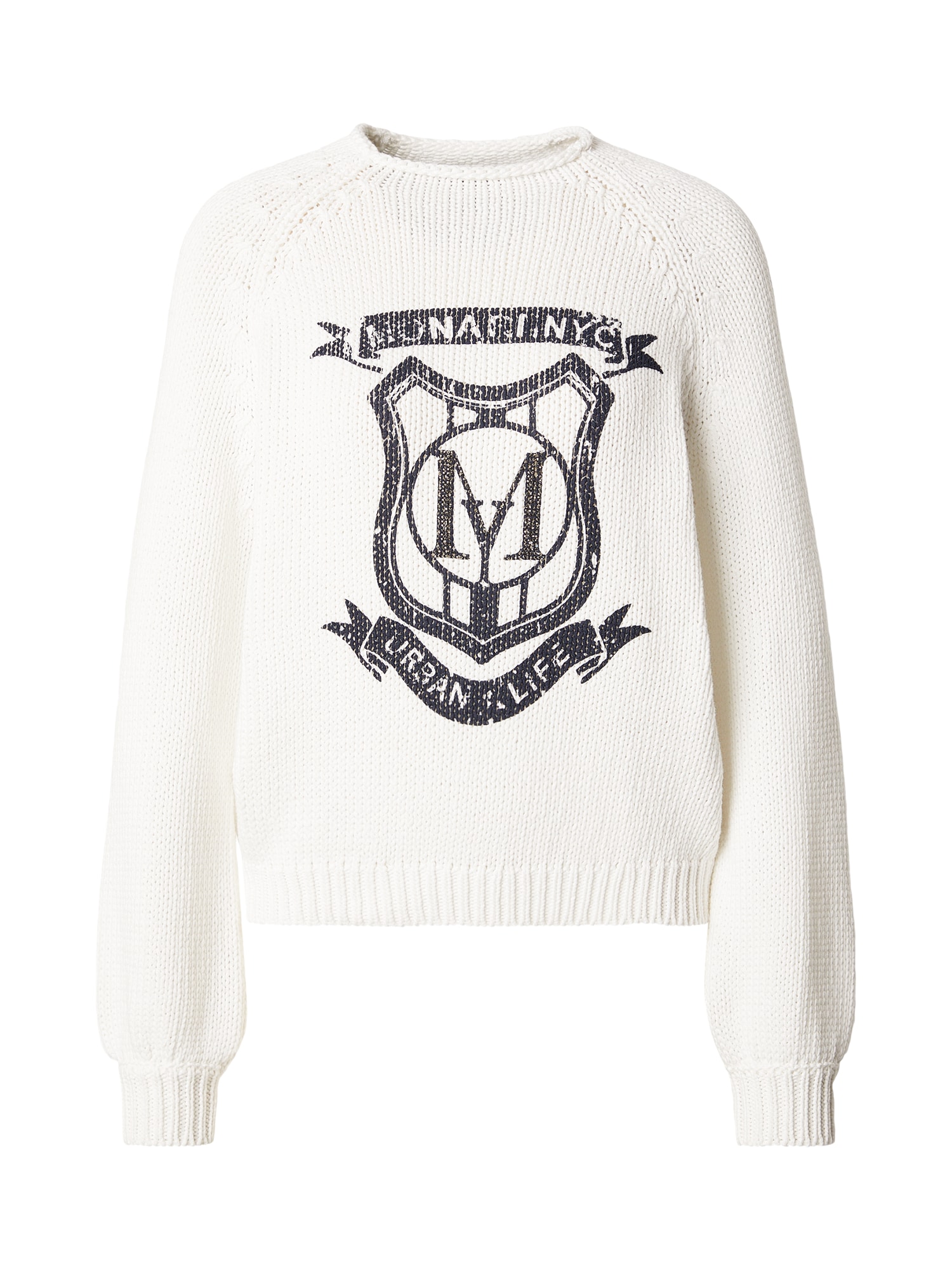 monari Pulover  negru / alb