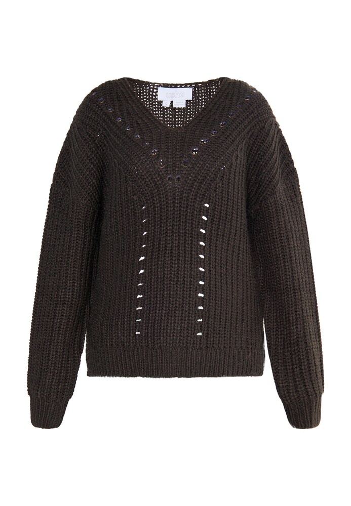 usha WHITE LABEL Pullover 'Teylon' Damen Größe M dunkelbraun