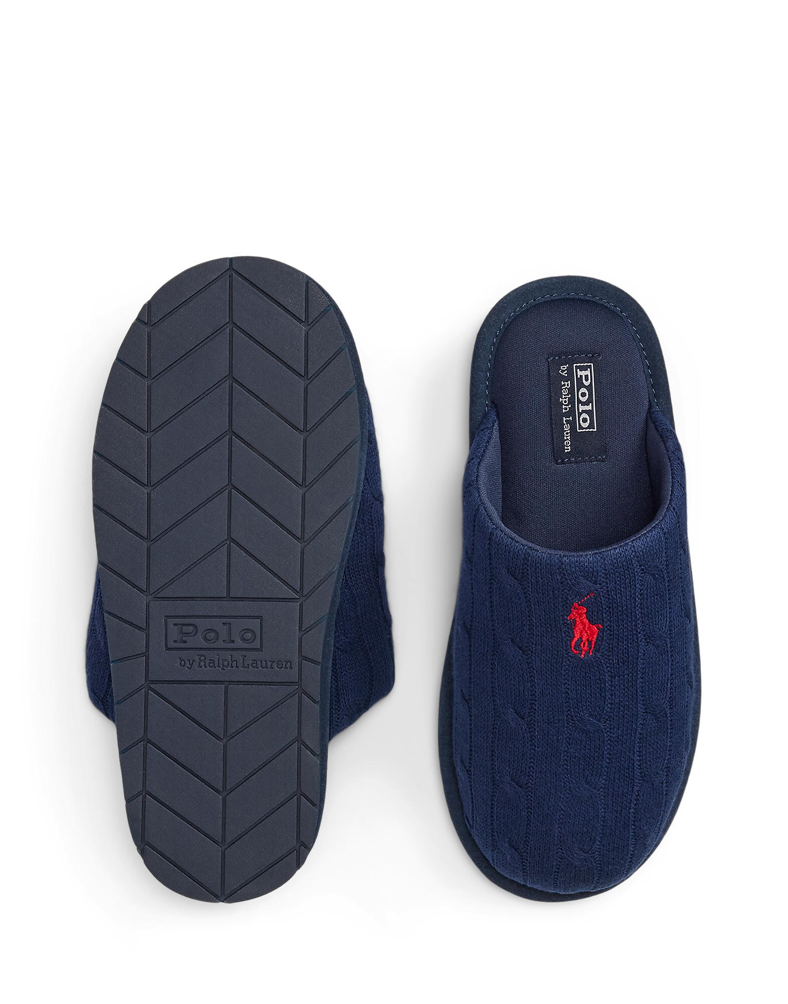 Polo Ralph Lauren Zapatillas de casa 'CAREY' azul oscuro – imagen 3