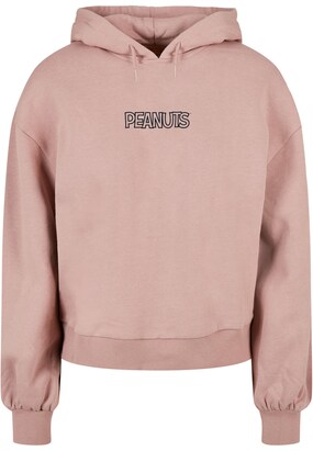 Merchcode Sweatshirt ‘Peanuts – Charlie’ Nude / Zwart