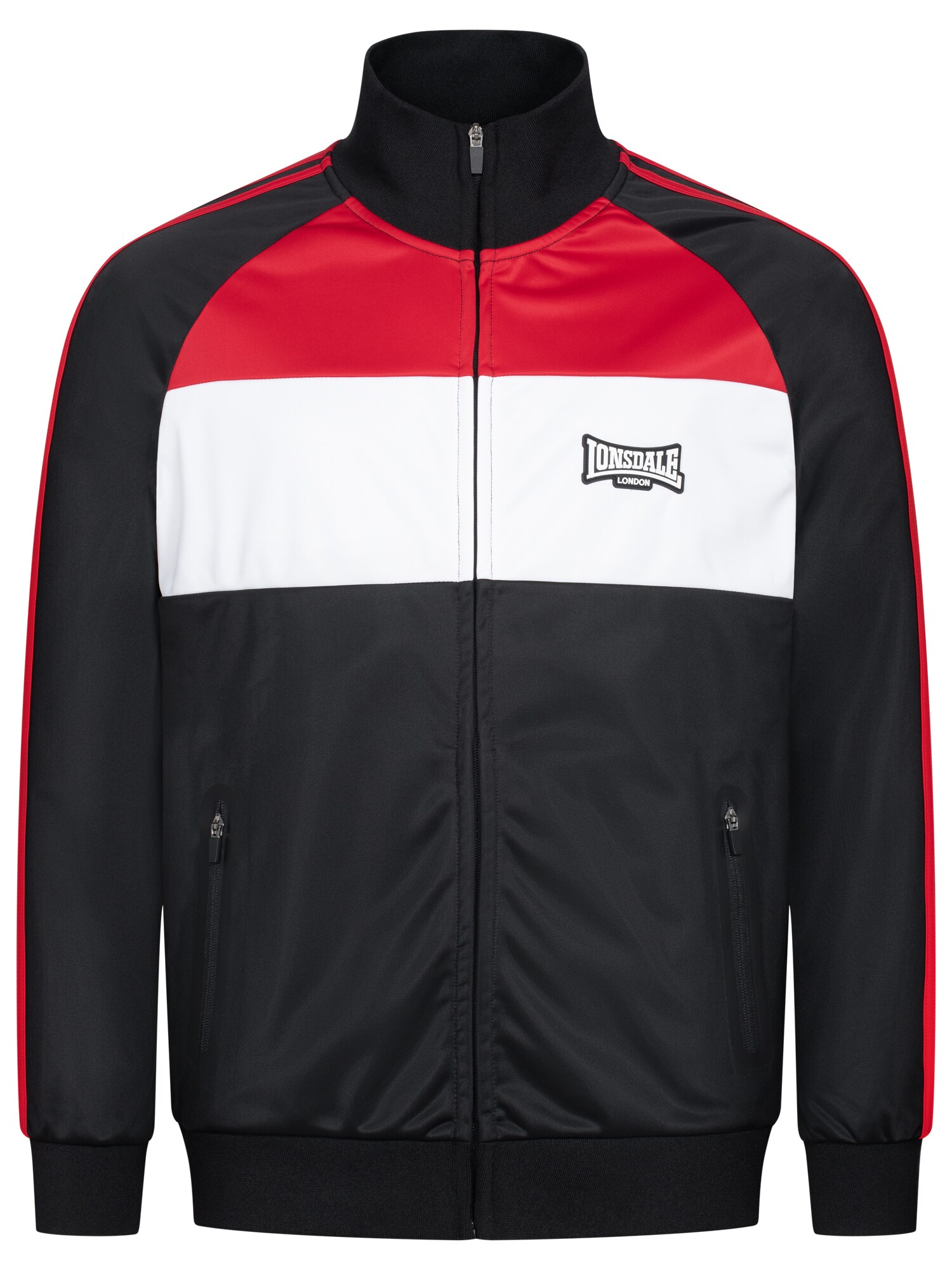 LONSDALE Jachetă de trening  roșu intens / negru / alb