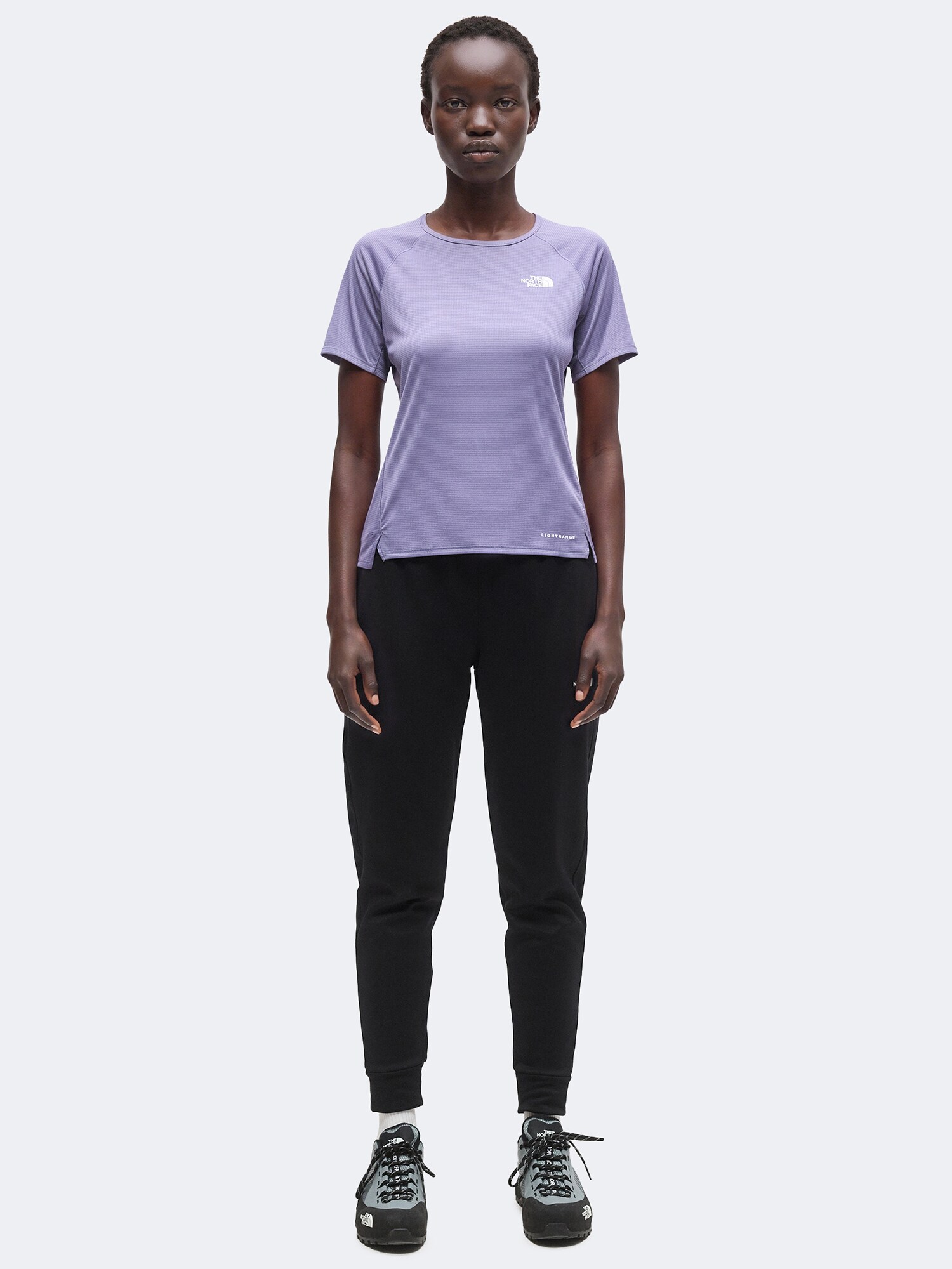 THE NORTH FACE Camiseta funcional 'Sunriser'  lila / lila oscuro / blanco – imagen 4