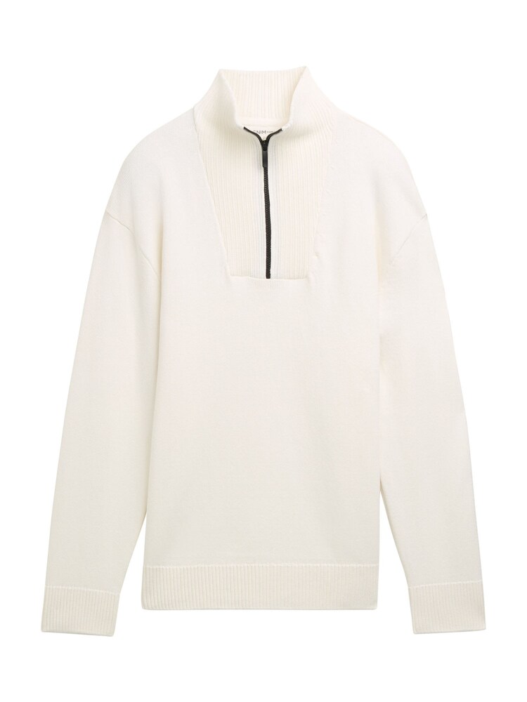 TOM TAILOR DENIM Pullover Herren Größe XS wollweiß