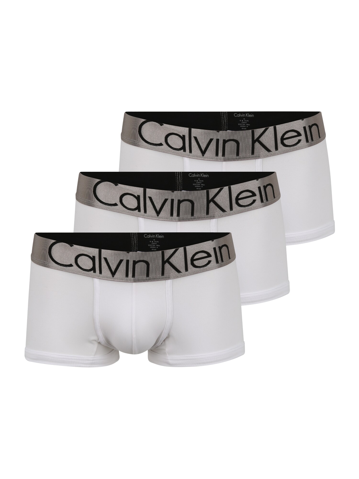Calvin Klein Underwear Boxer trumpikės  balta / juoda / pilka