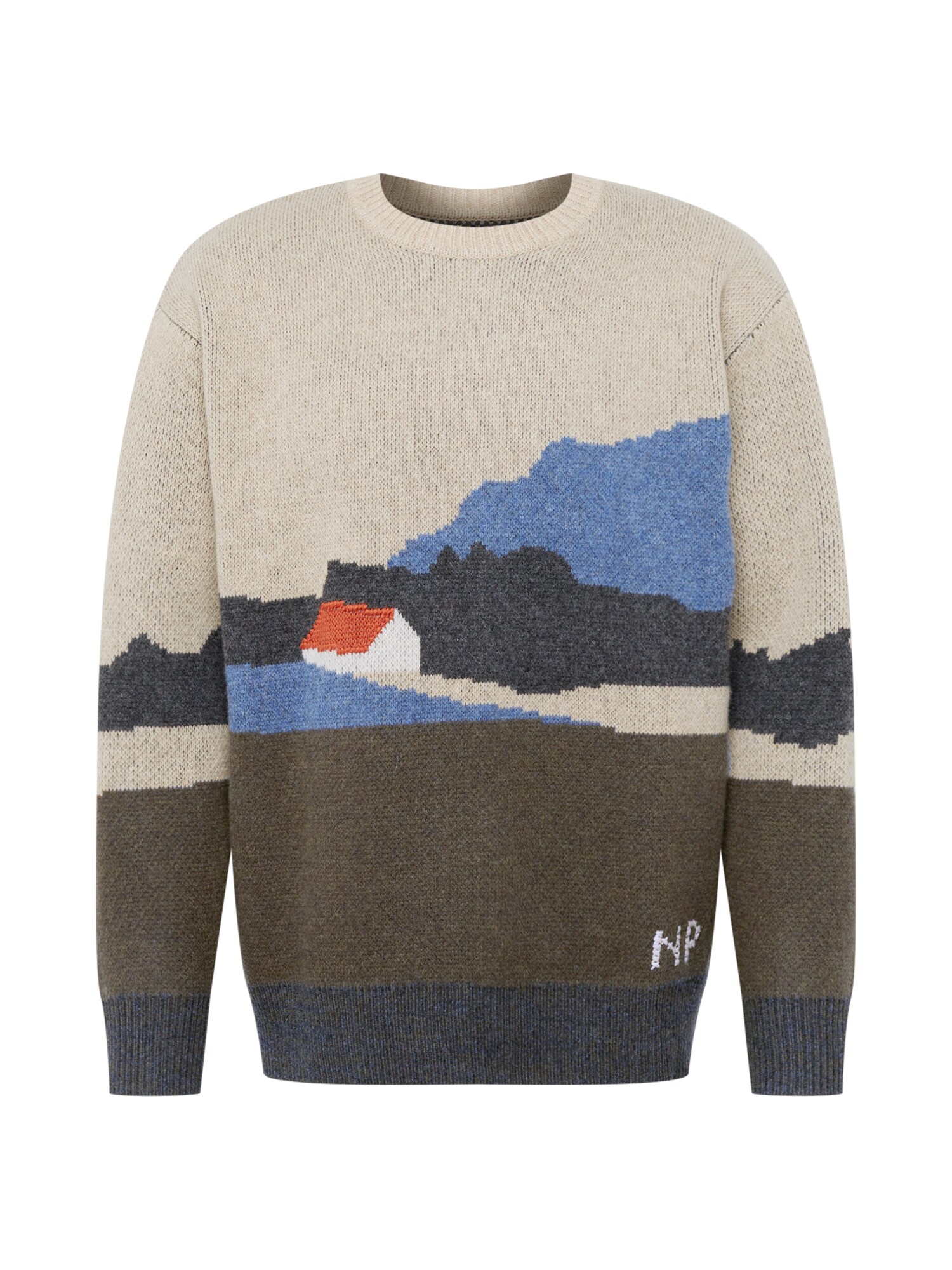 NORSE PROJECTS Pullover  bege / azul fumado / cáqui / vermelho