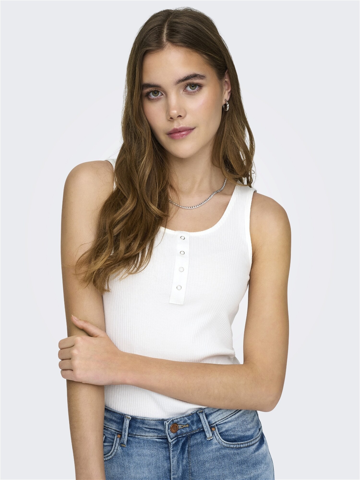 ONLY Top 'SIMPLE' jedľová / biela (obrázok 6)