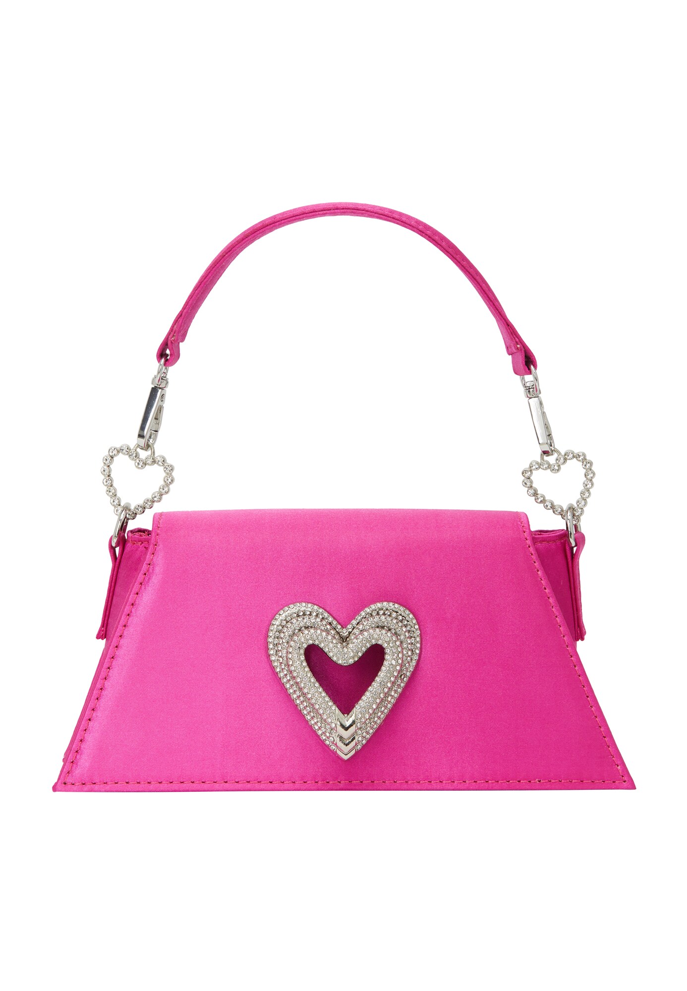 myMo at night Clutch  fucsia / argintiu