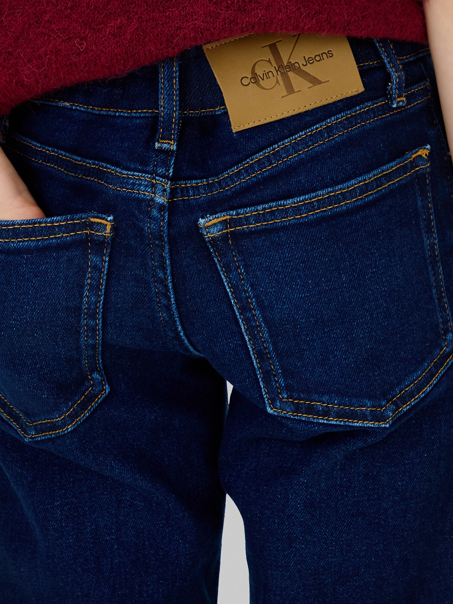 Calvin Klein Jeans Džínsy tmavomodrá (obrázok 5)