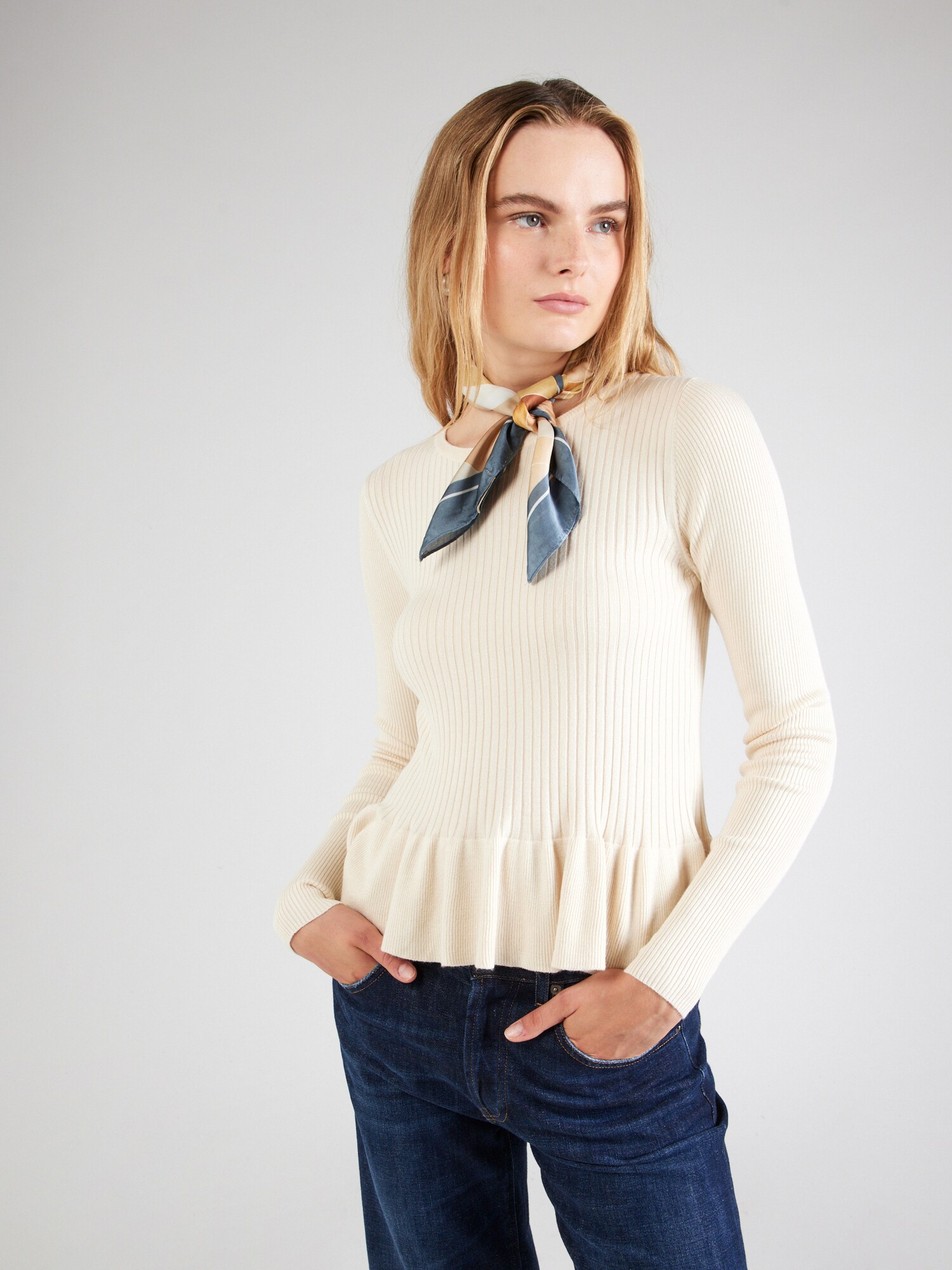 VERO MODA Pulóver 'VMGLORY'  krém termék 2. képe