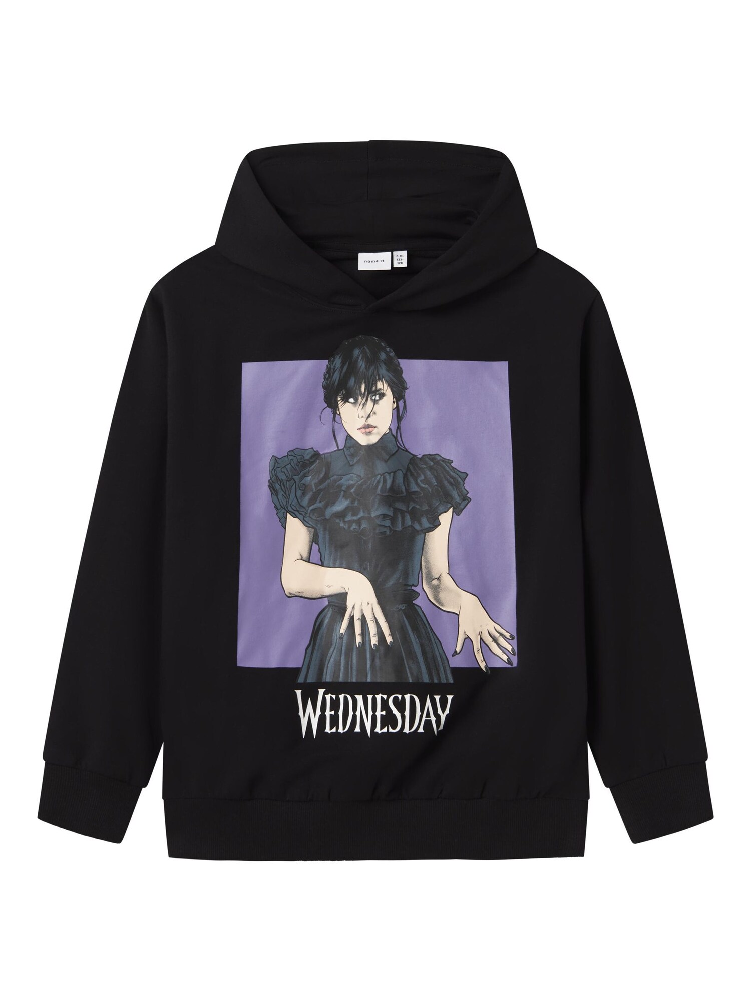 NAME IT Bluză de molton Jida Wednesday  bej / lila / negru