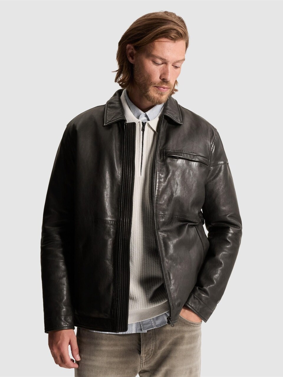 Övergångsjacka 'Leather jacket'