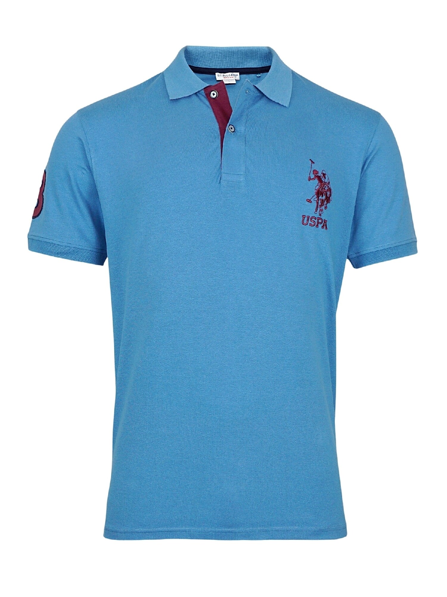 U.S. POLO ASSN. Tricou  albastru / roșu
