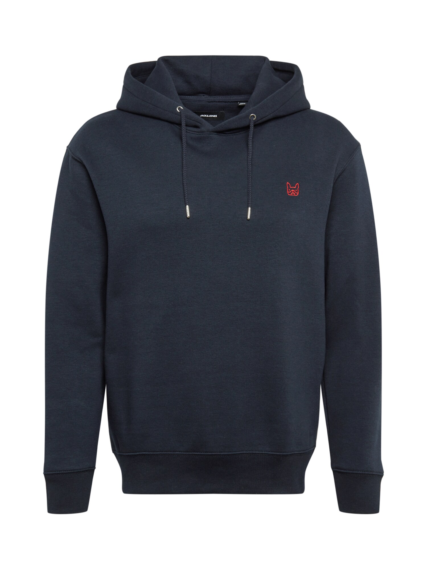 JACK & JONES Megztinis be užsegimo  raudona / tamsiai mėlyna