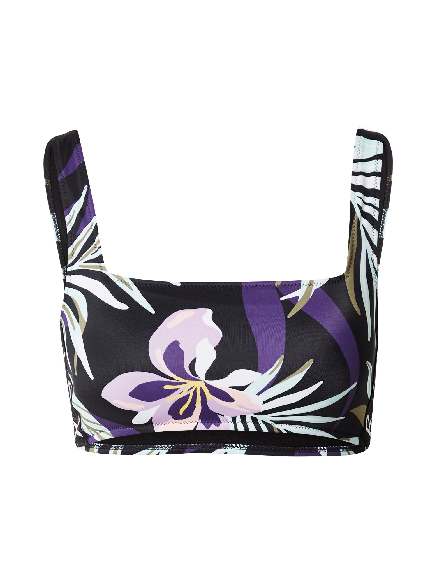ROXY Bikinový top  svetlomodrá / fialová / čierna