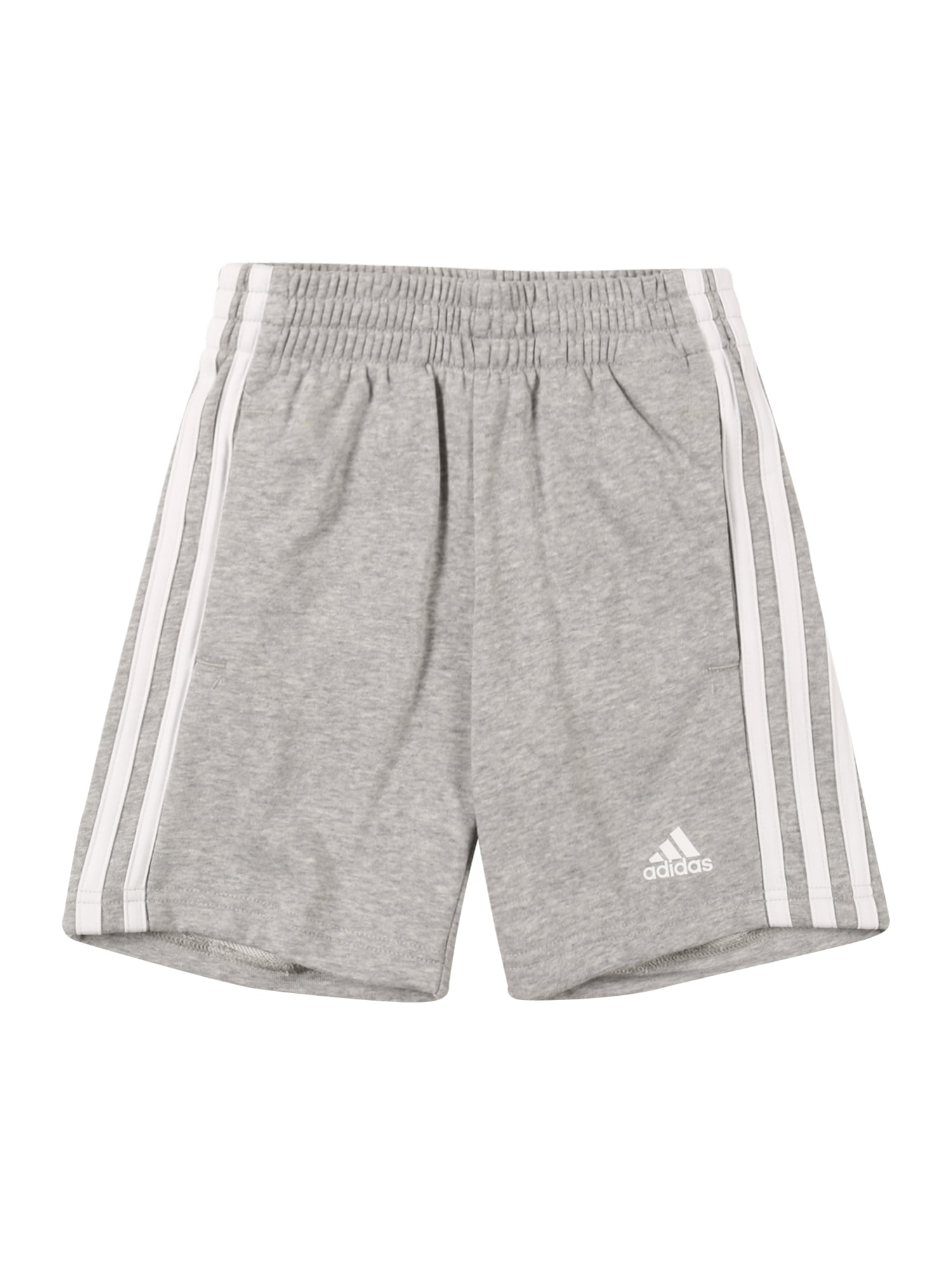 ADIDAS SPORTSWEAR Спортен панталон 'Essentials 3-Stripes'  сиво / бяло