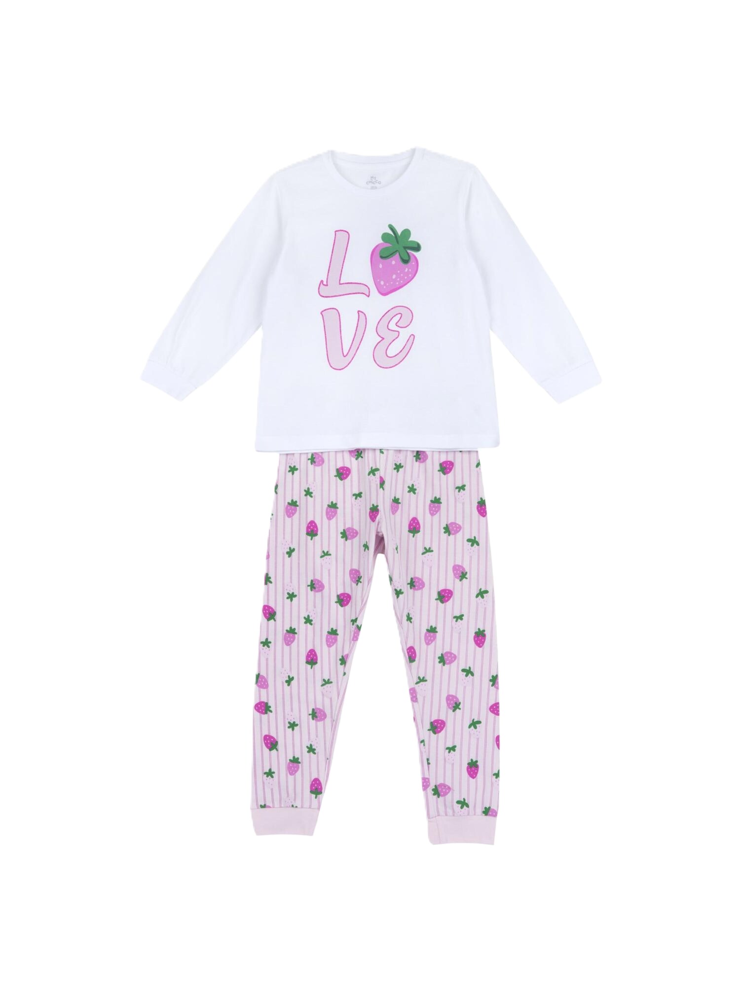 Chicco Pijamale verde / roz / alb