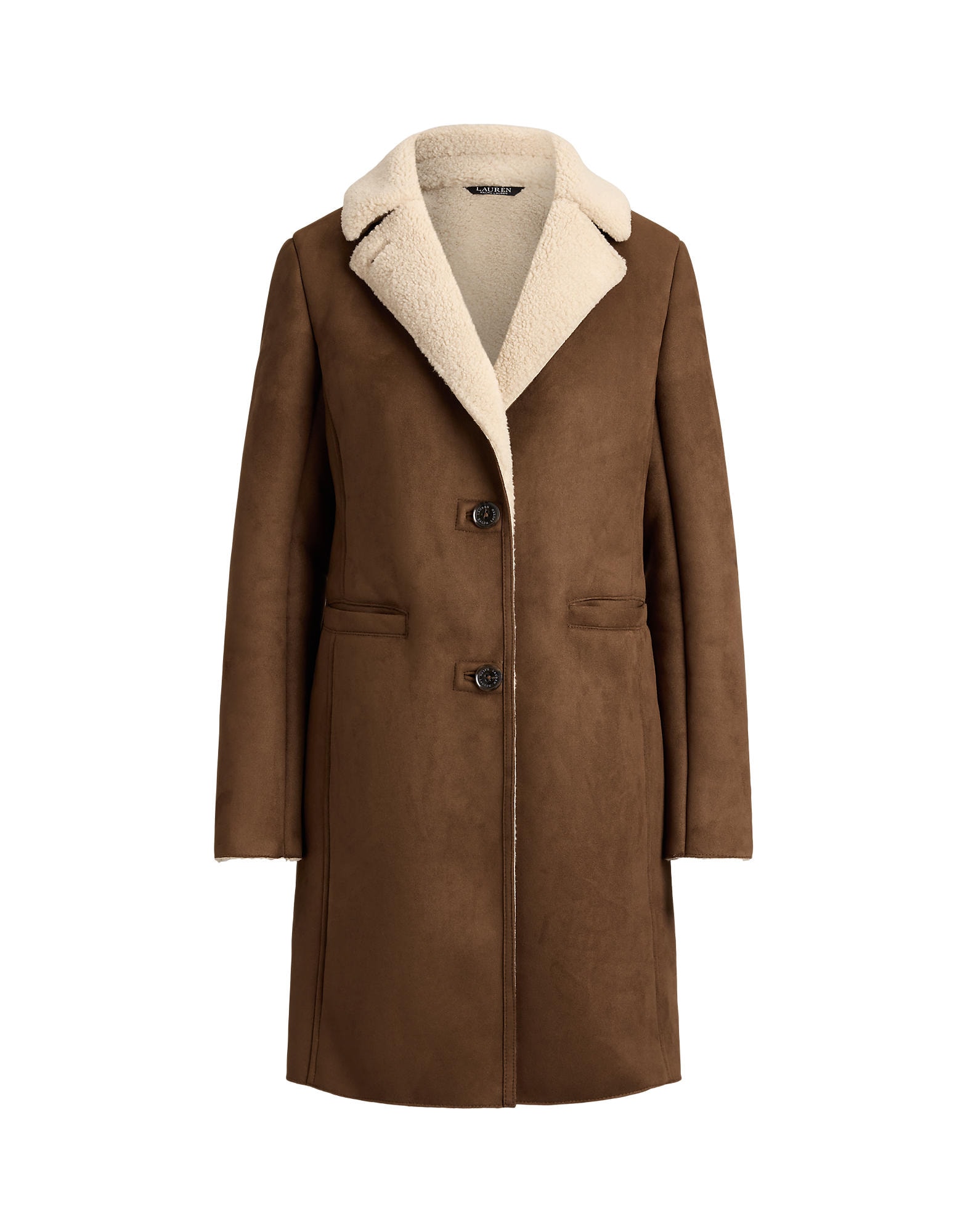 Lauren Ralph Lauren Palton de primăvară-toamnă crem / maro
