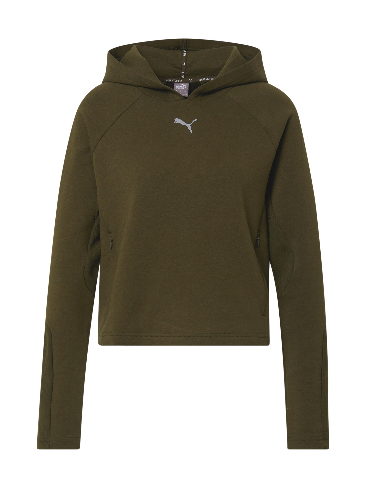 PUMA Sportinio tipo megztinis  tamsiai žalia