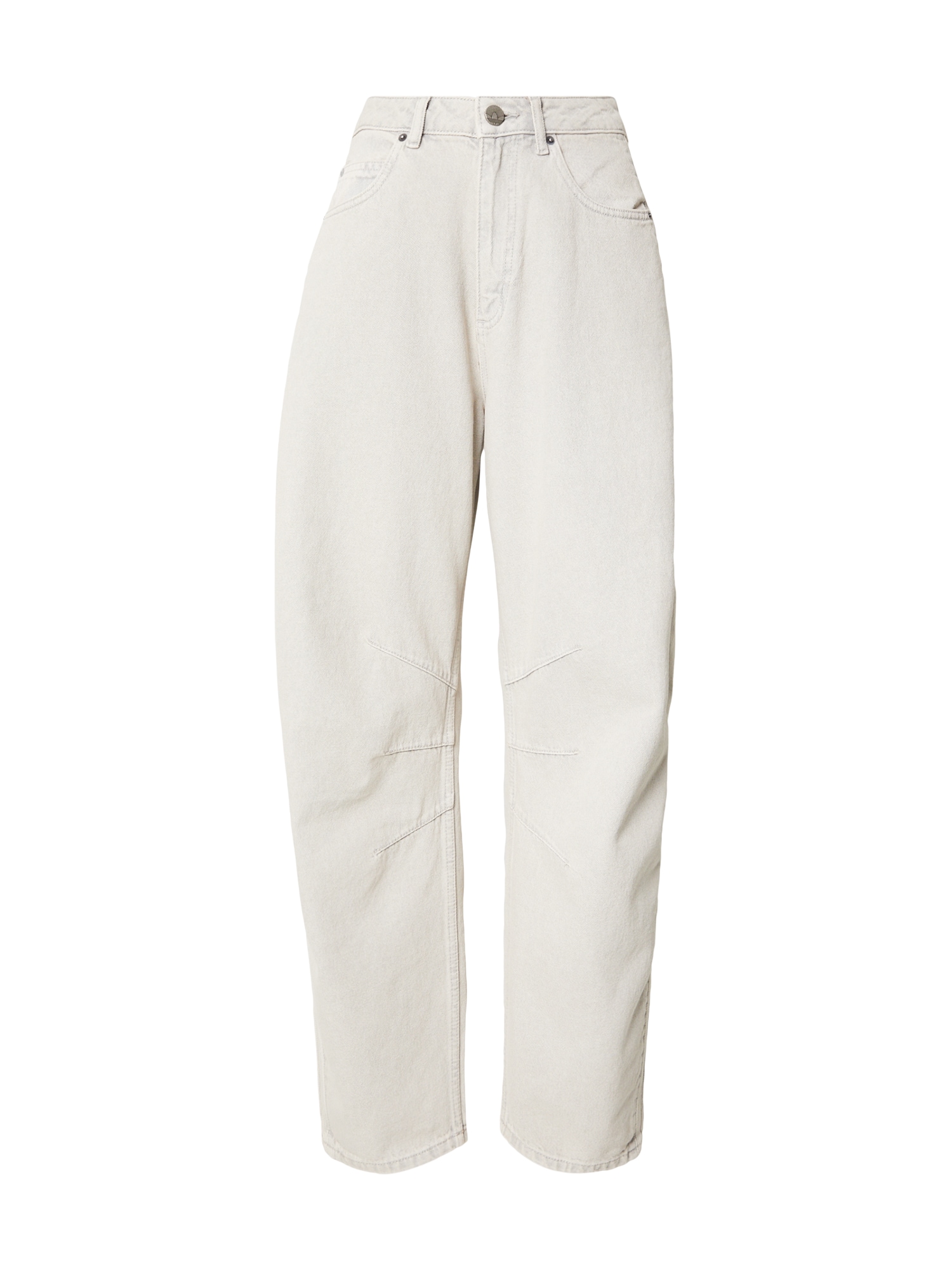 ADIDAS ORIGINALS Jeans HIGH RISE BARREL LEG DENIM gri deschis