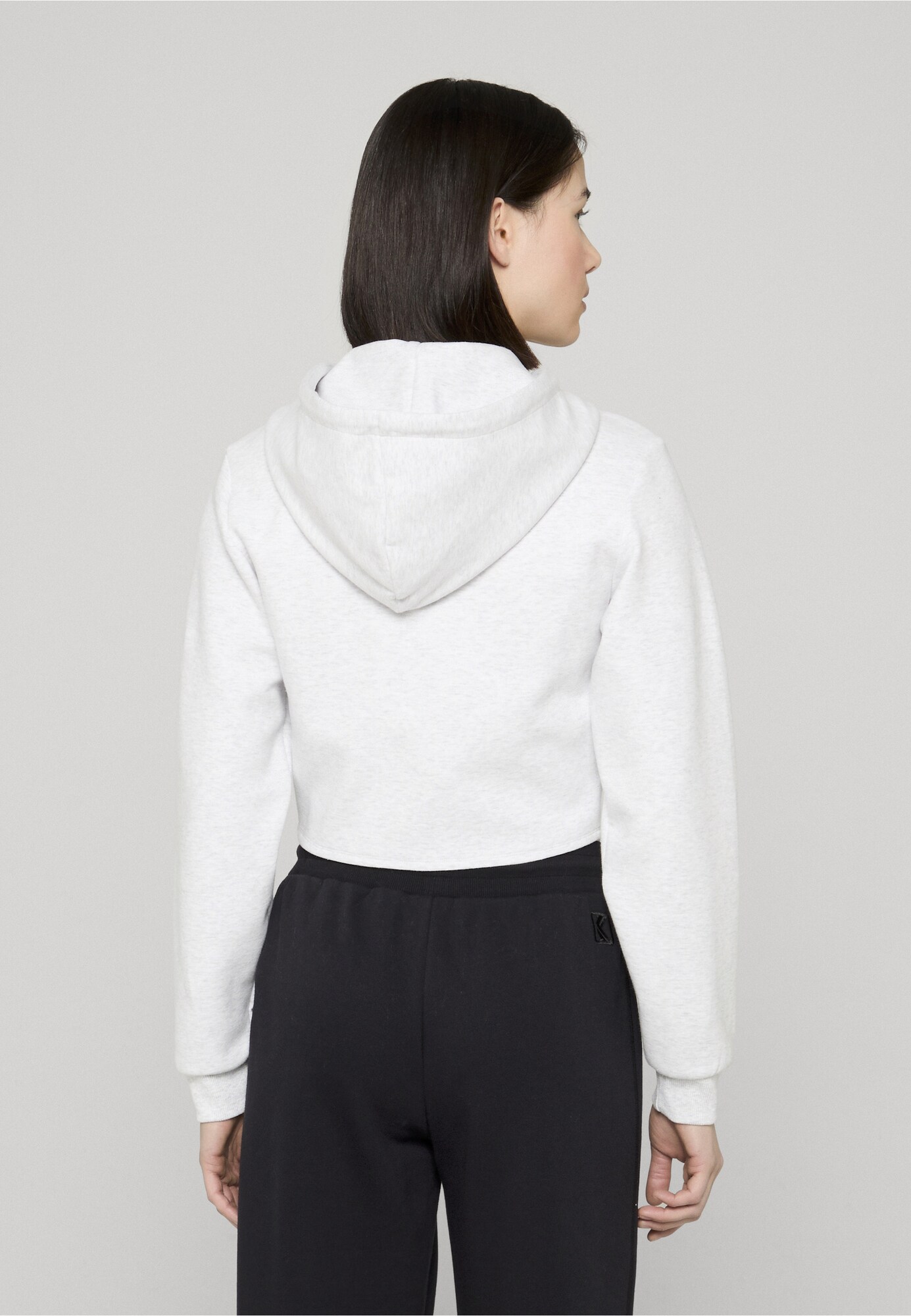 Karl Kani Sudadera con cremallera  gris moteado – imagen 4