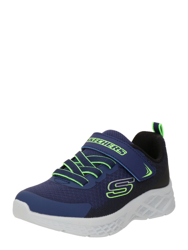 SKECHERS Sneaker 'Microspec II - Zovrix' Jungen Größe 30 navy / neongrün