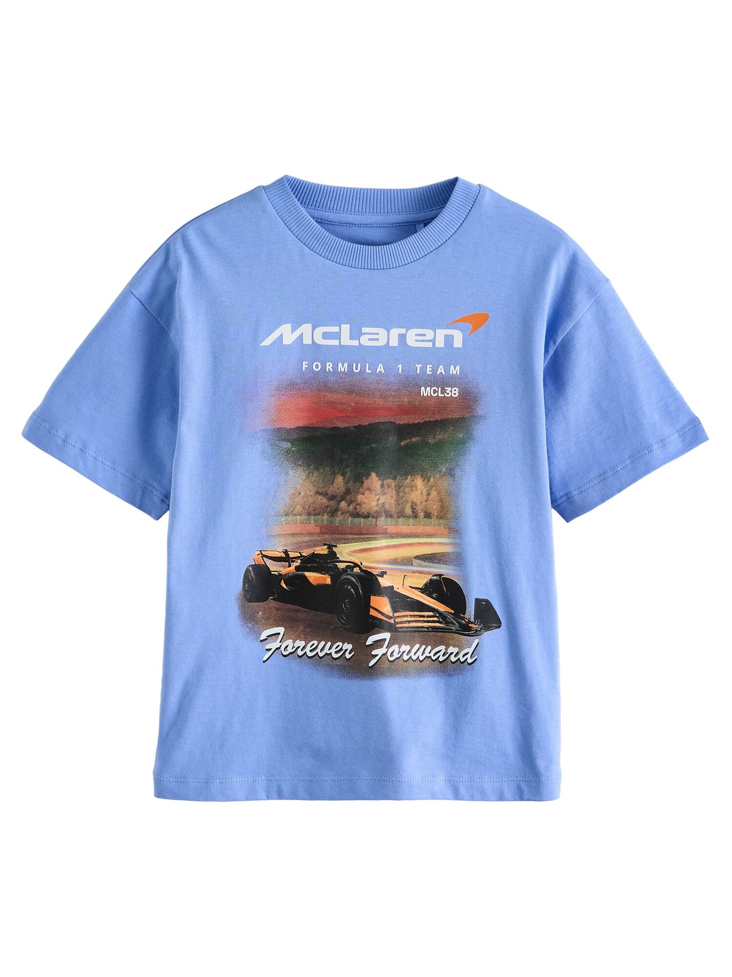 Next Póló 'McLaren F1'  égkék / barna / fekete / fehér akciós termékkép 1