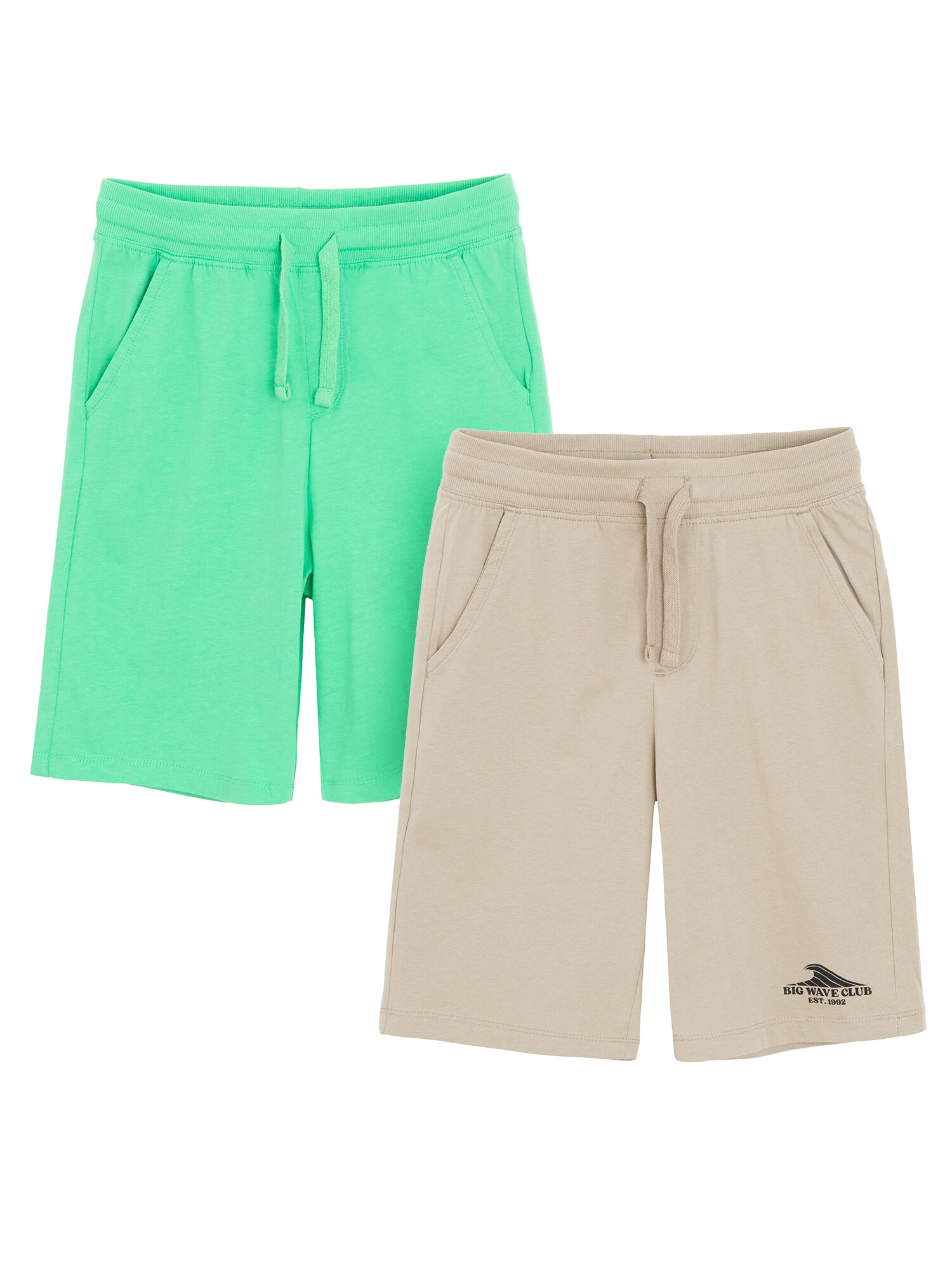 Cool Club Pantaloni  maro deschis / verde smarald