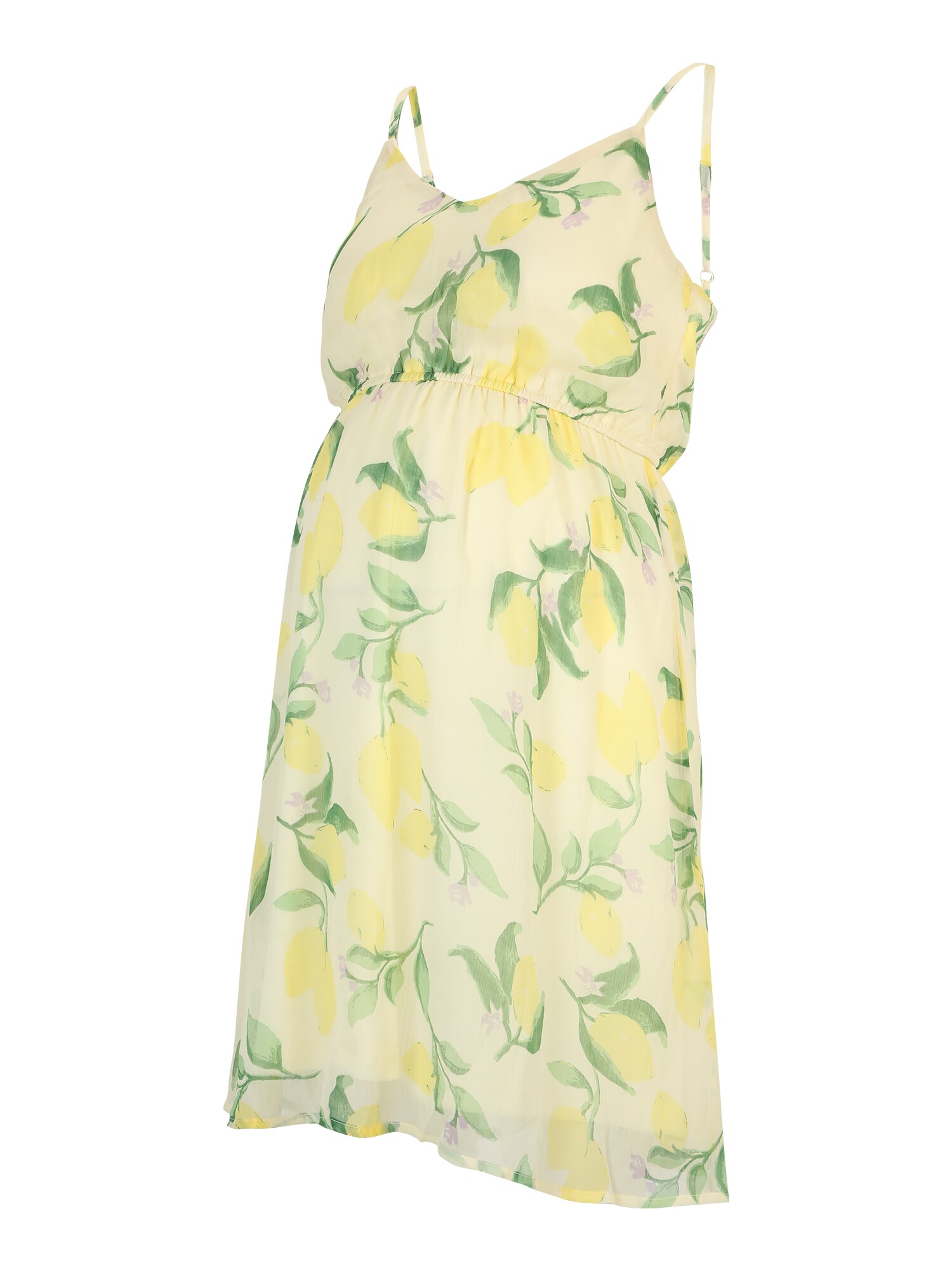 Vero Moda Maternity Vasarinė suknelė 'Kaya' žalia / geltona / smėlio spalva