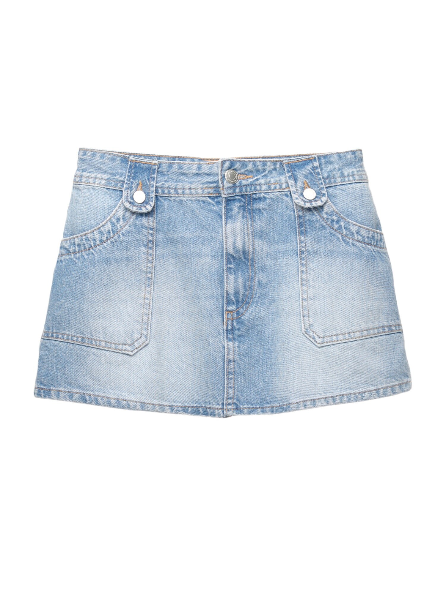 Pull&Bear Szoknyák 'W3 MINI FALDA CARPENTER'  kék farmer akciós termékkép 1