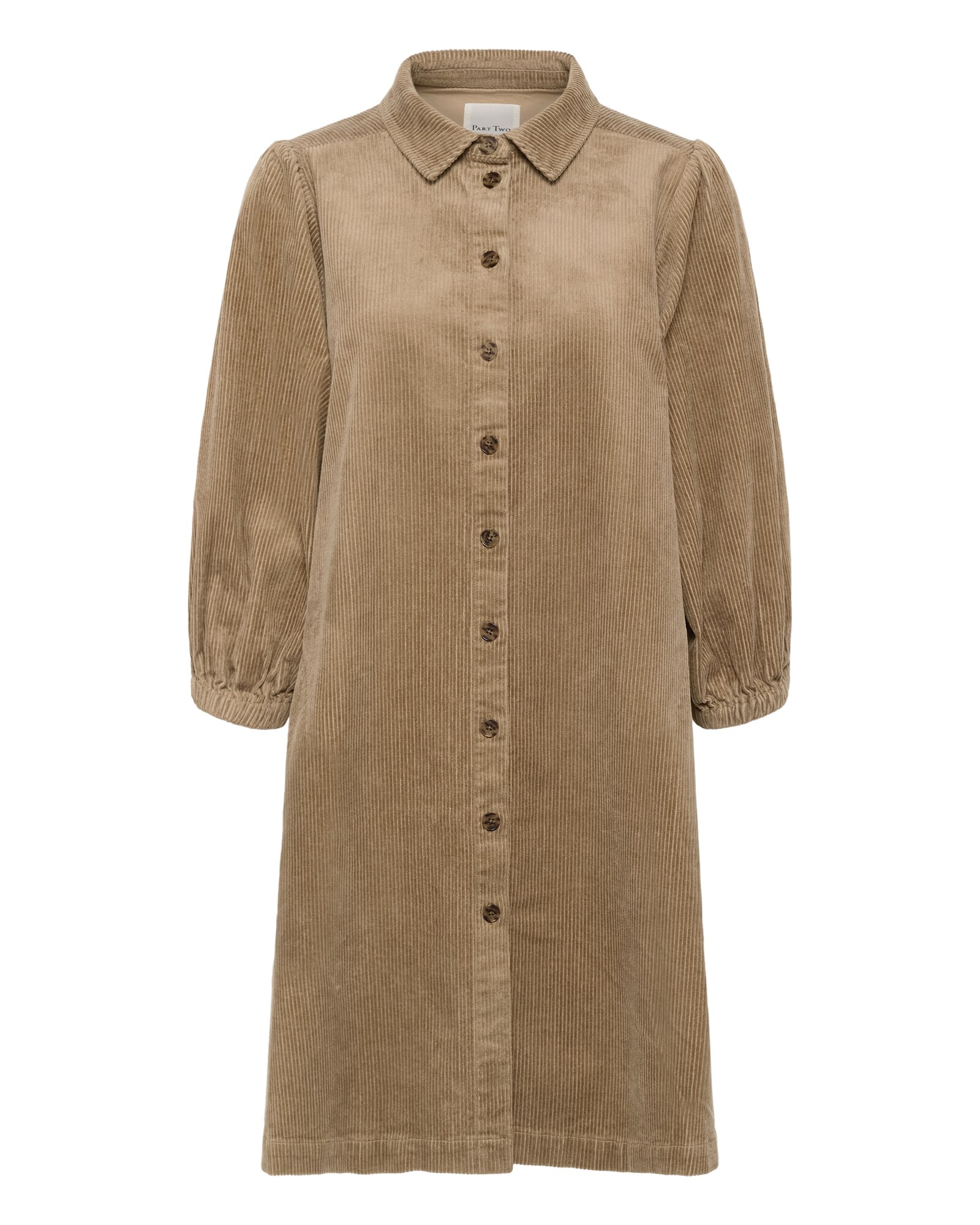 Part Two Vestido camisero  beige