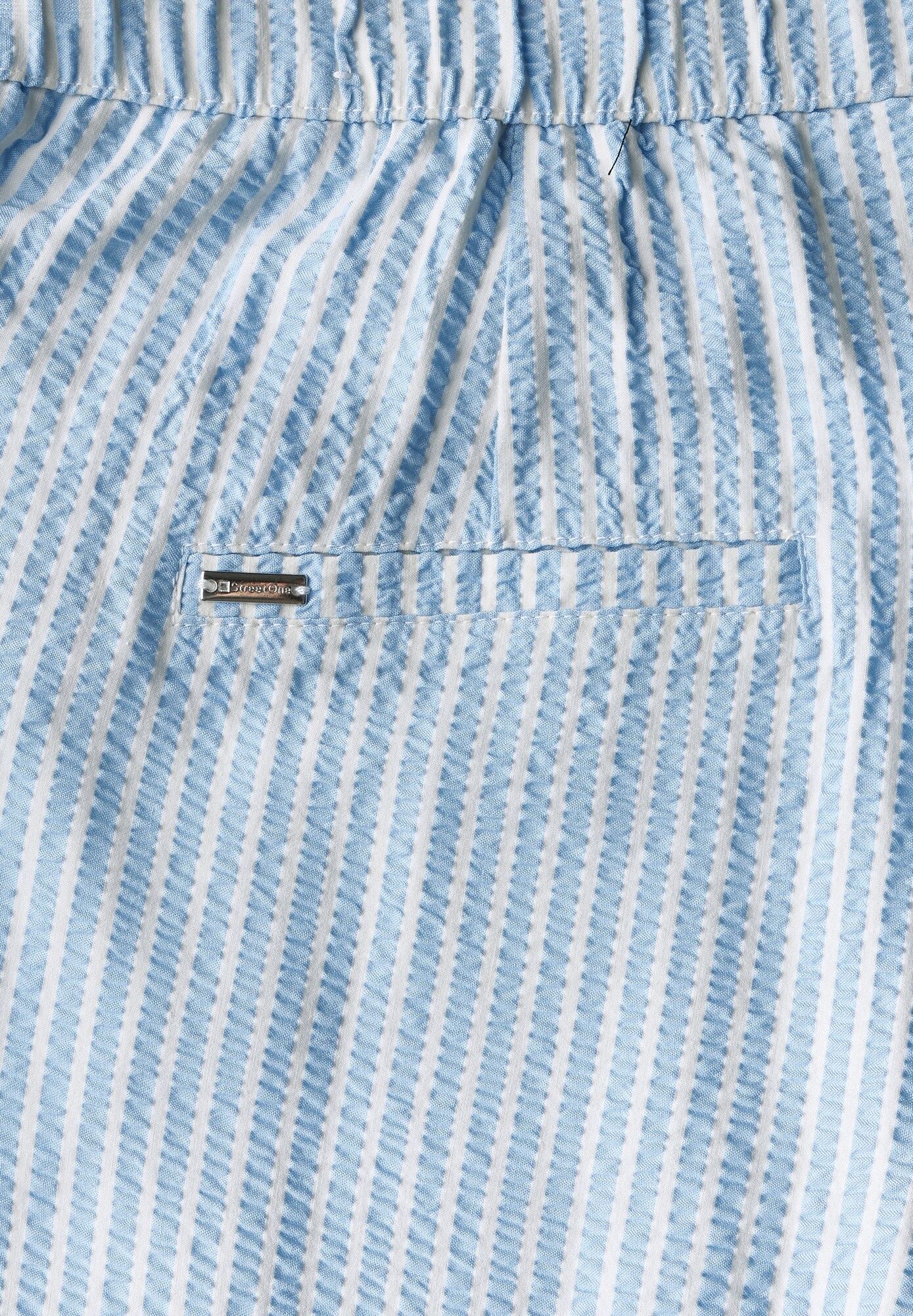 Thumbnail - Gestreifte Seersucker Hose